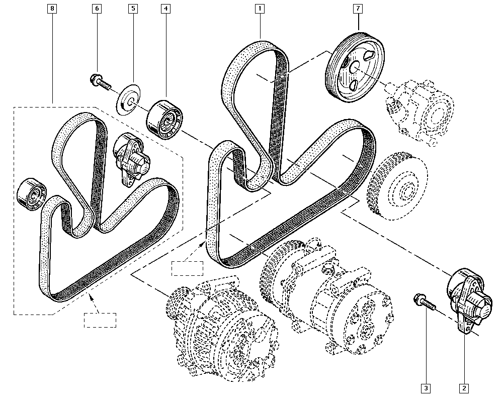 RENAULT 117206746R - Kit Cinghie Poly-V autozon.pro