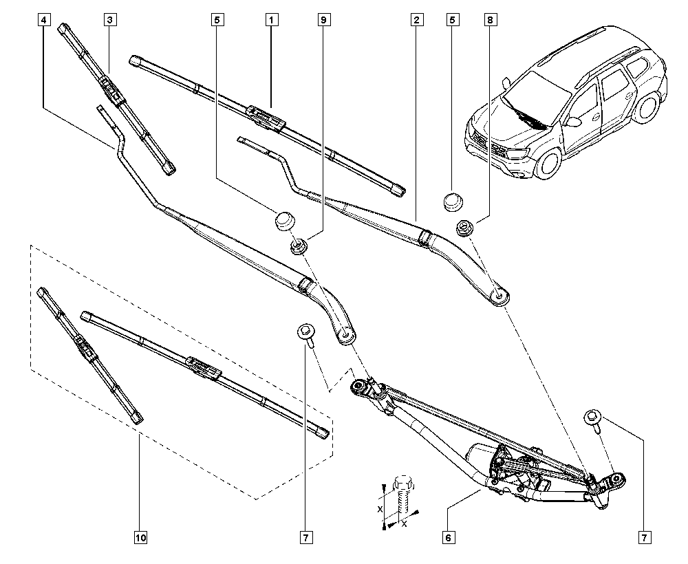 DACIA 28 89 058 11R - Spazzola tergi autozon.pro