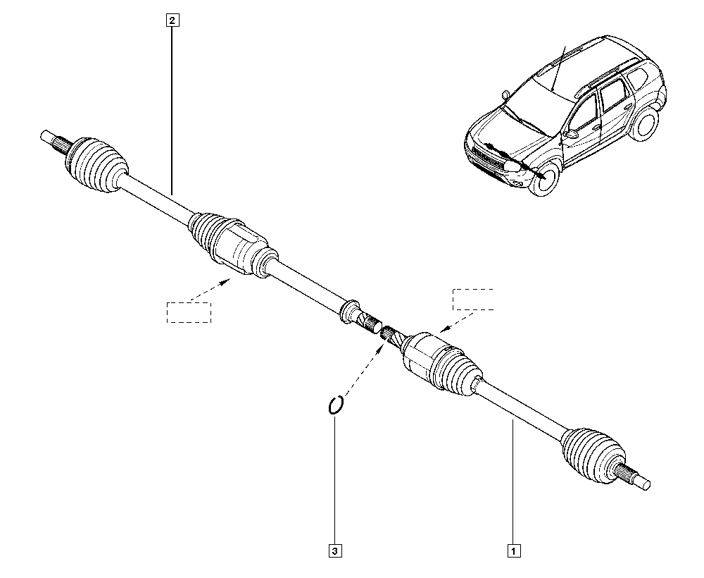 RENAULT 391017275R - Albero motore / Semiasse autozon.pro