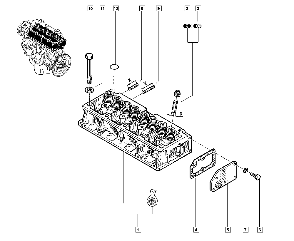 RENAULT 77 00 658 325 - Anello tenuta, Stelo valvola autozon.pro