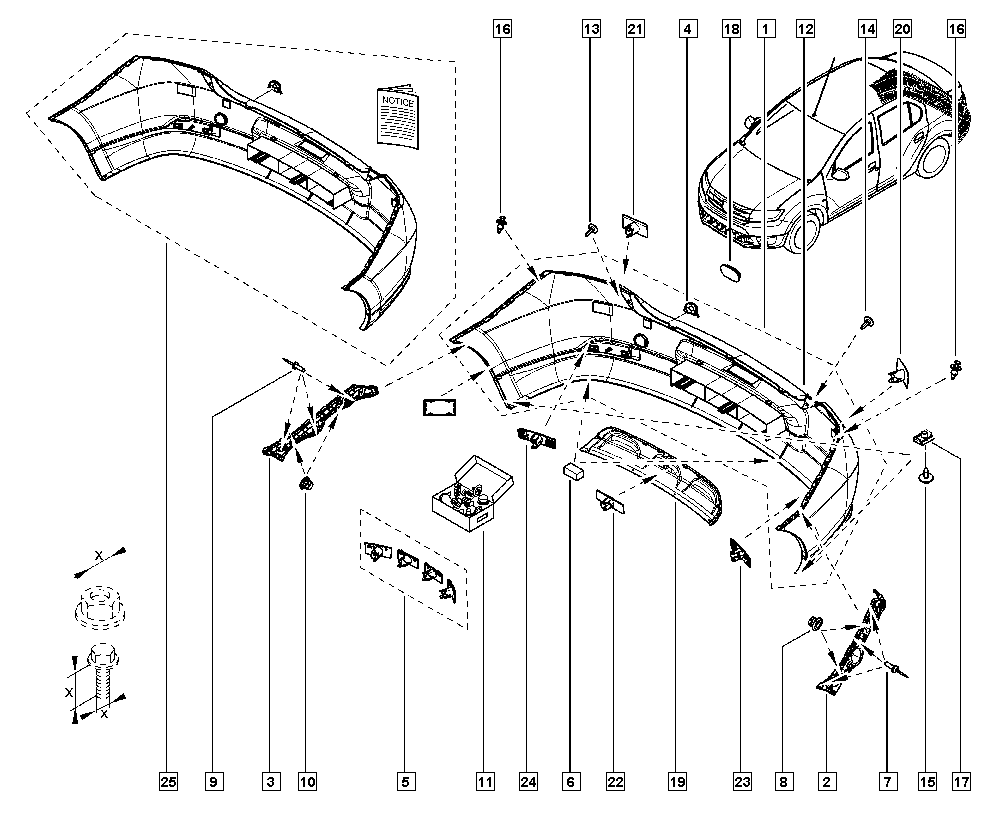 DACIA 850107198S - Paraurti autozon.pro