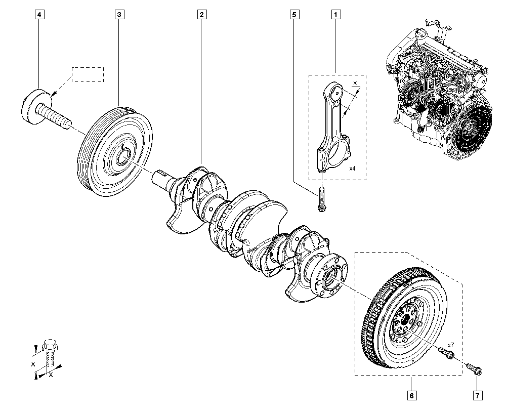 RENAULT 12 30 367 15R - Puleggia cinghia, Albero a gomiti autozon.pro