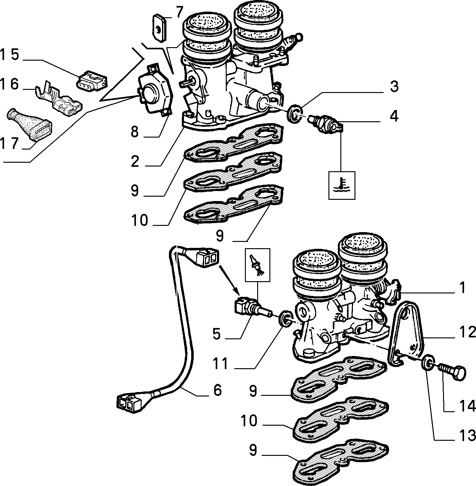 Autobianchi 5972332 - Sensore, Temperatura refrigerante autozon.pro