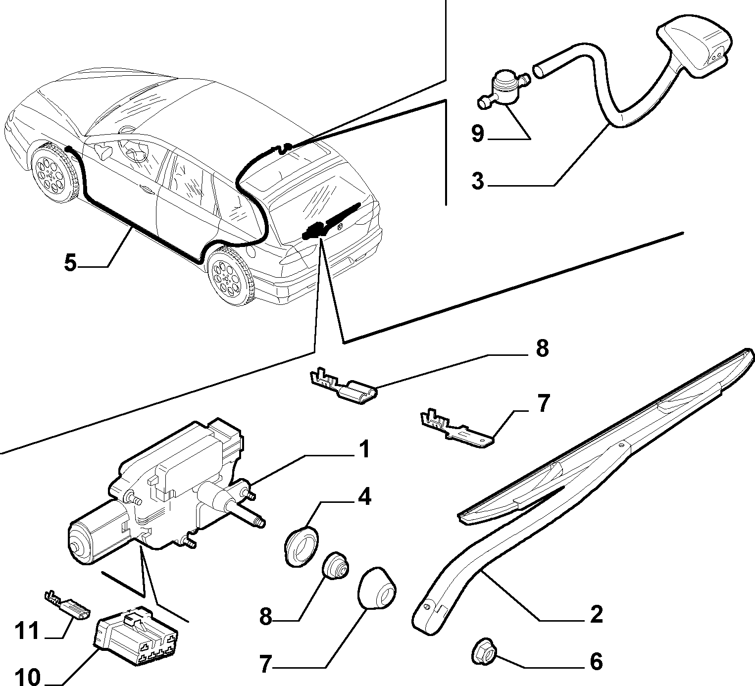 FIAT 46 480 731 - Braccio tergi, Pulizia cristalli autozon.pro