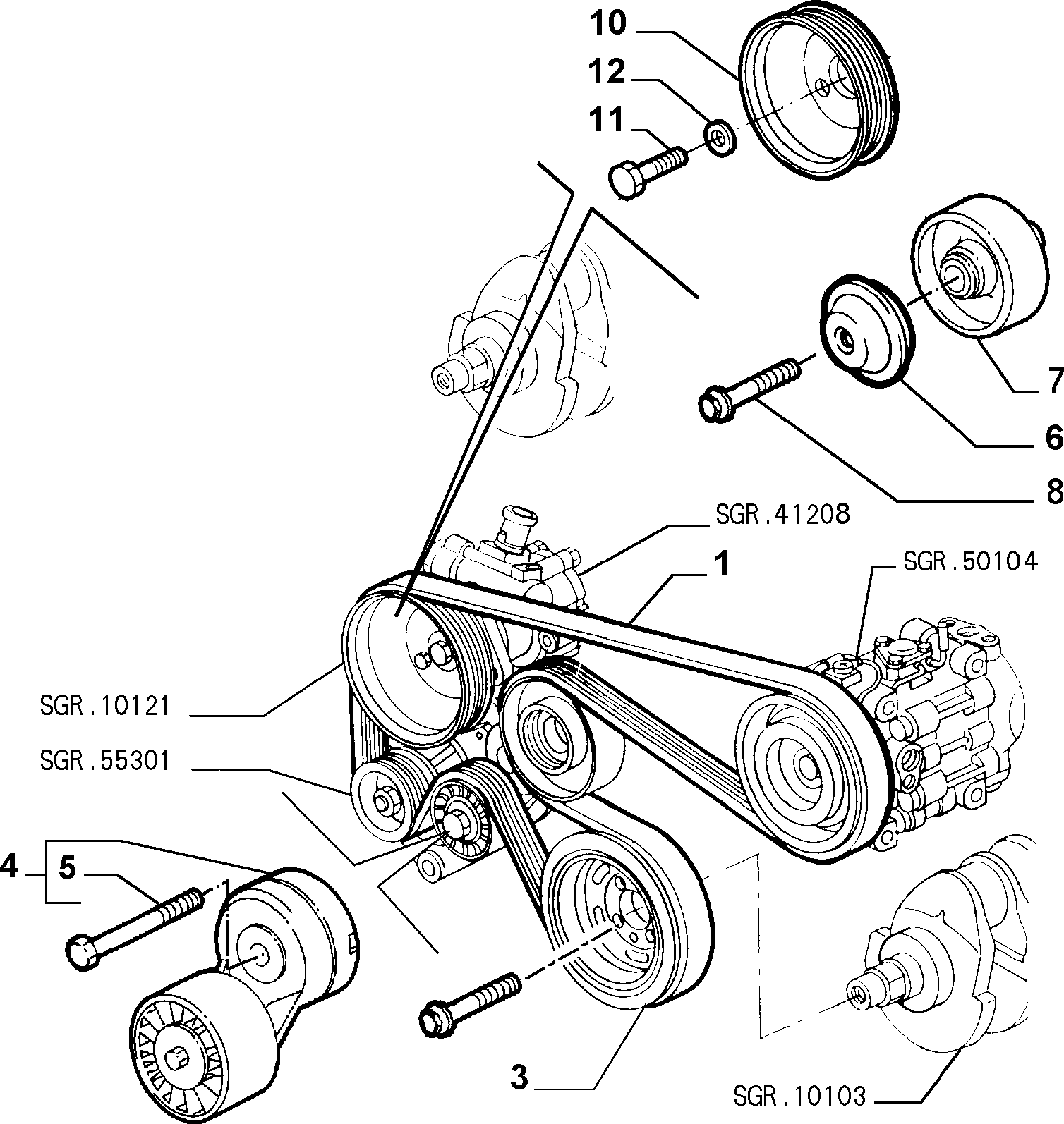 Lancia 60630741 - Cinghia Poly-V autozon.pro