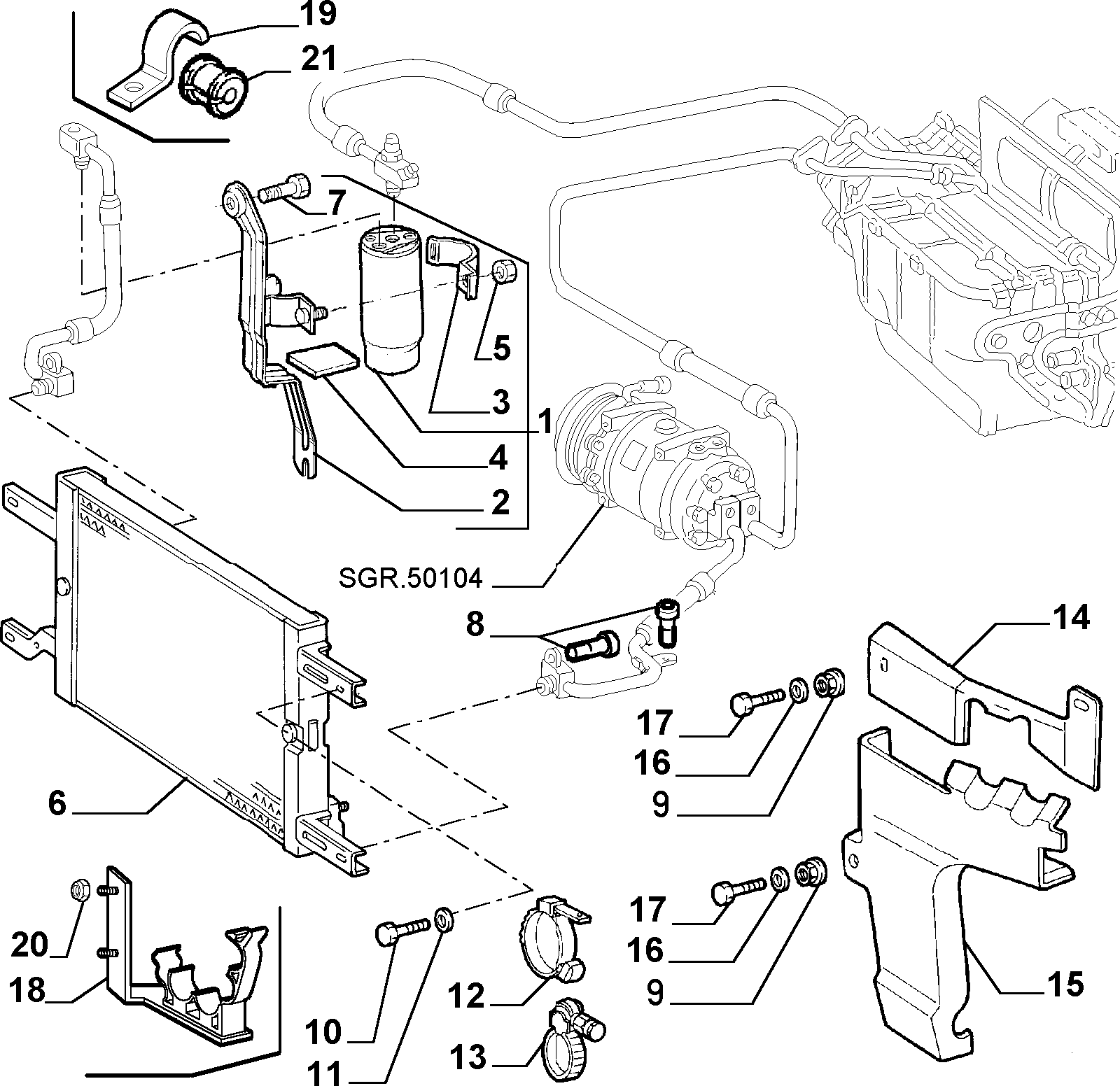 Honda 60626904 - Essiccatore, Climatizzatore autozon.pro