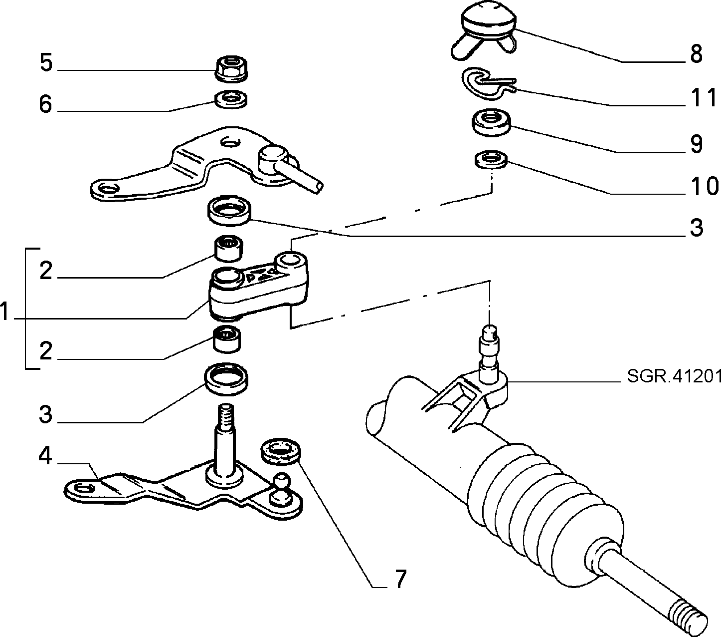 FIAT 758 6521 - Kit riparazione, Leva cambio autozon.pro