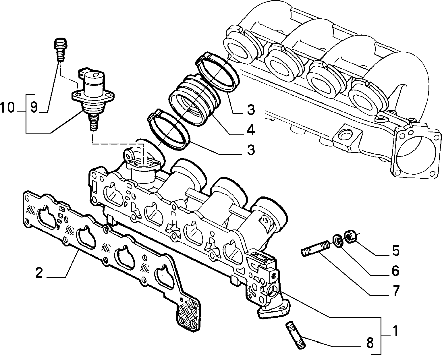 FIAT 60659747 - Guarnizione, Collettore aspirazione autozon.pro