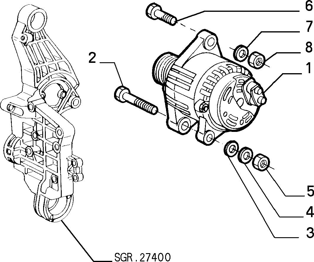 FIAT 60812583 - Alternatore autozon.pro