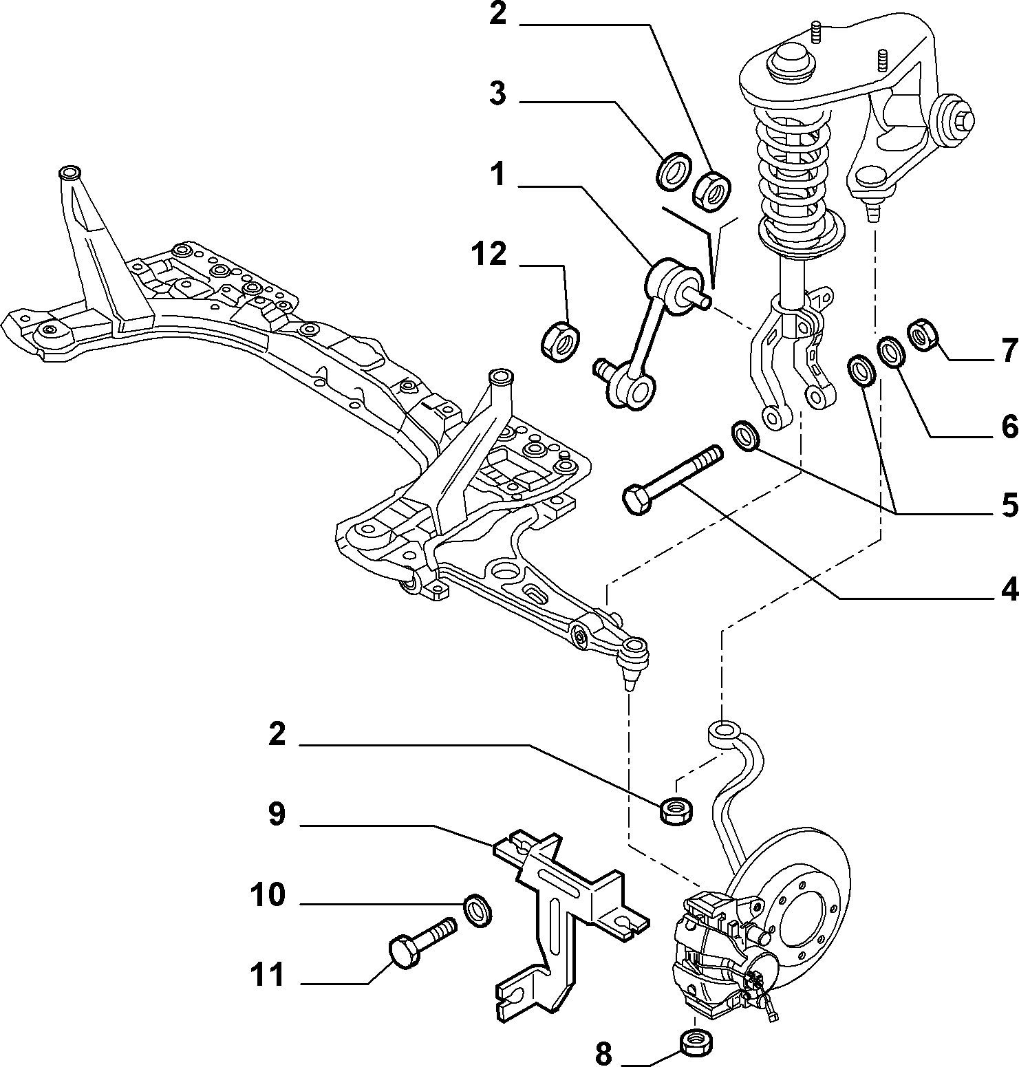 Alfa Romeo 46843389 - Asta / Puntone, Stabilizzatore autozon.pro