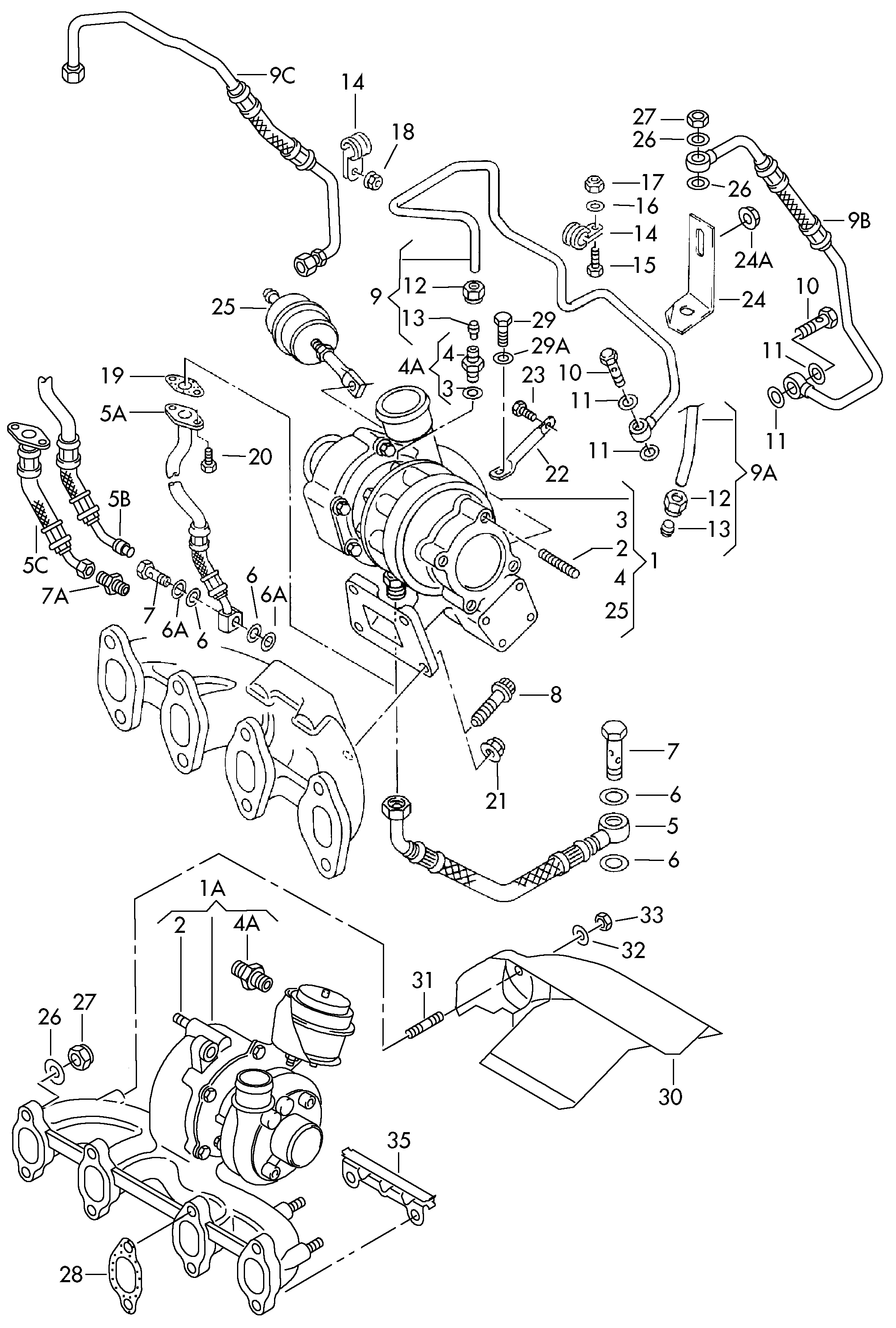 Skoda 03G253016P - Coreassy, Turbocompressore autozon.pro