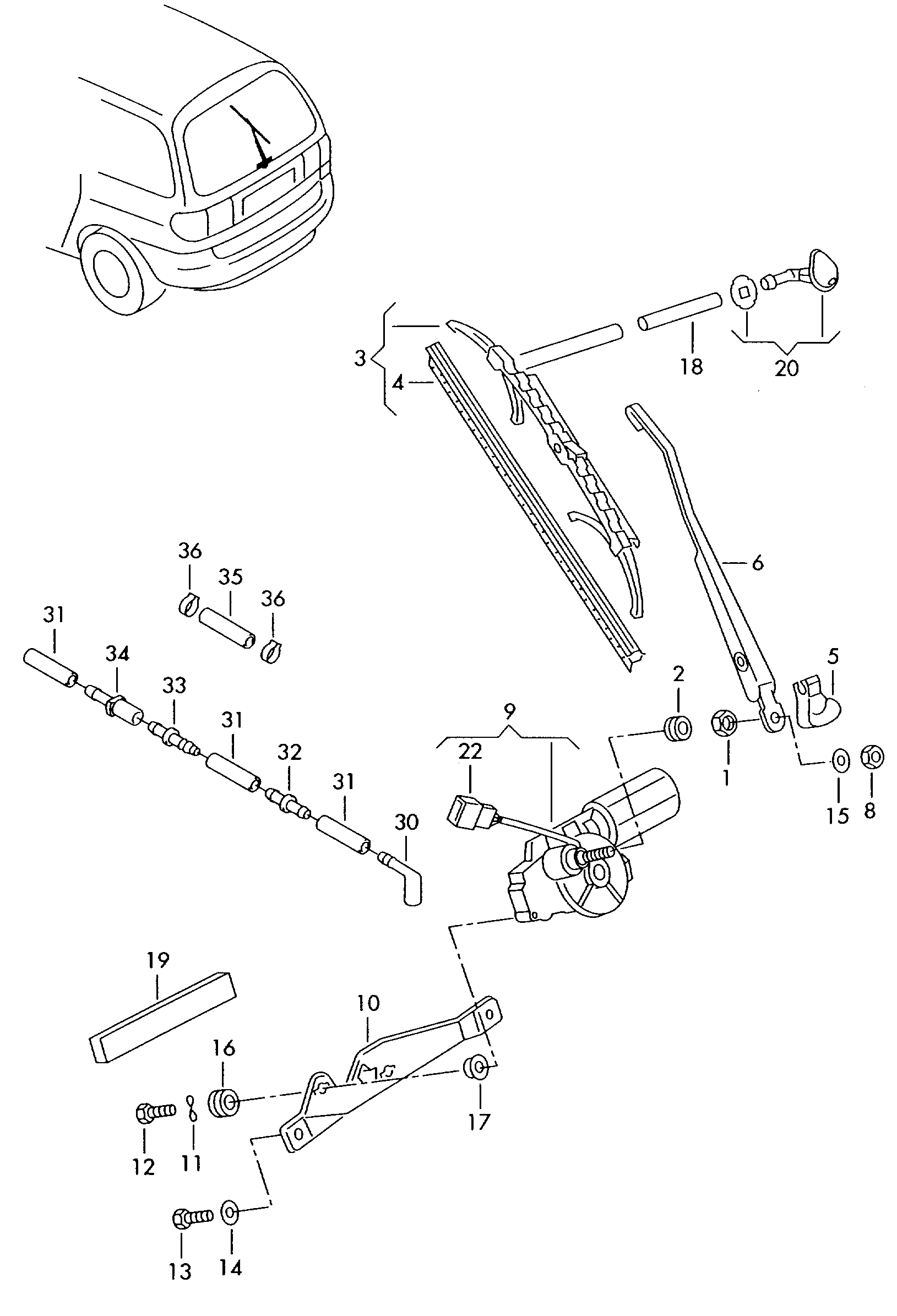 VAG 1J0955429A - Spazzola tergi autozon.pro