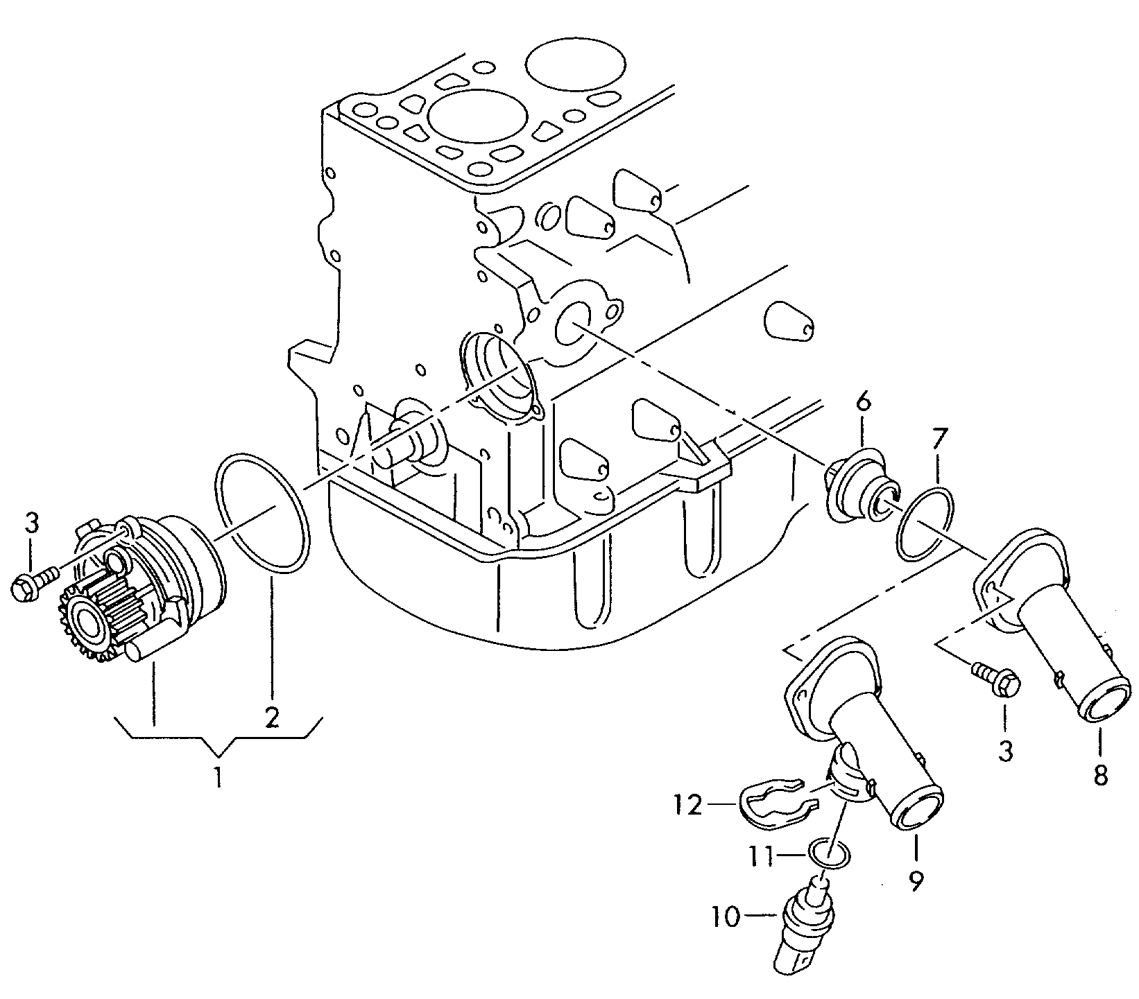 Seat 06B 121 011 M - Pompa acqua autozon.pro