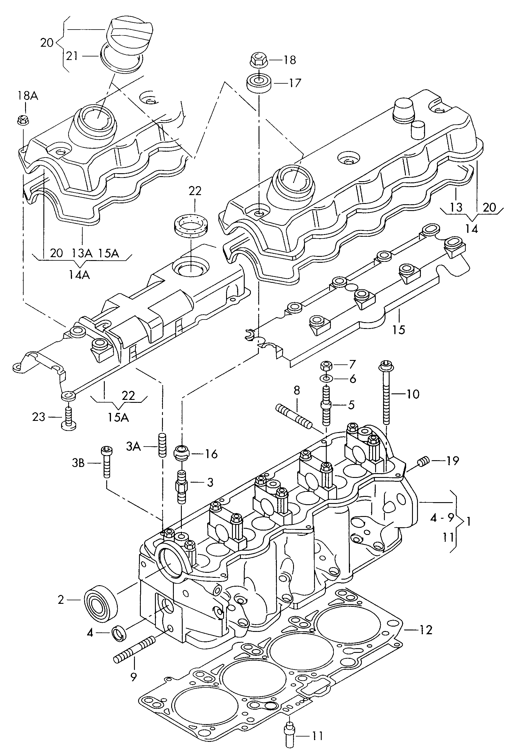 AUDI 038103383H - Guarnizione, Testata autozon.pro