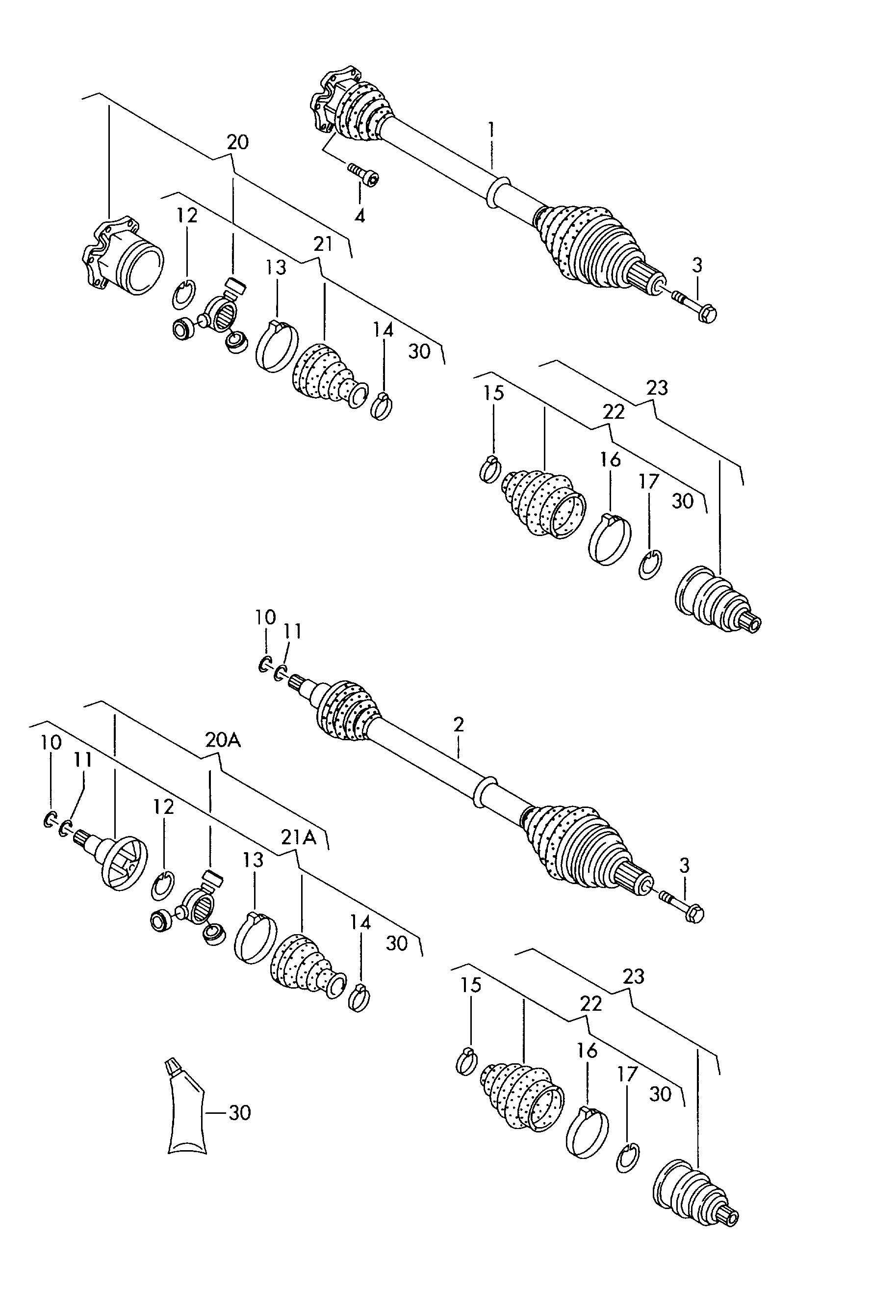 VW 7M3 407 272 G - Albero motore / Semiasse autozon.pro