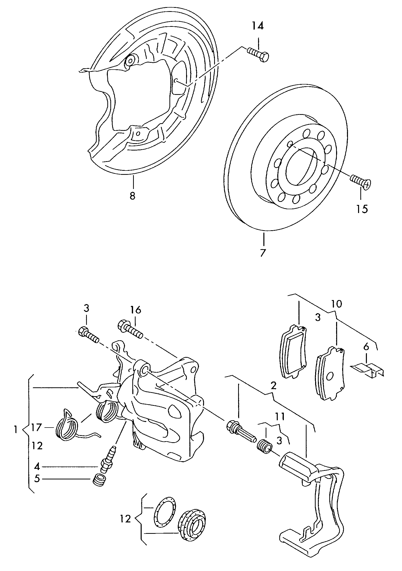 VAG 1K0 615 601 M - Discofreno autozon.pro