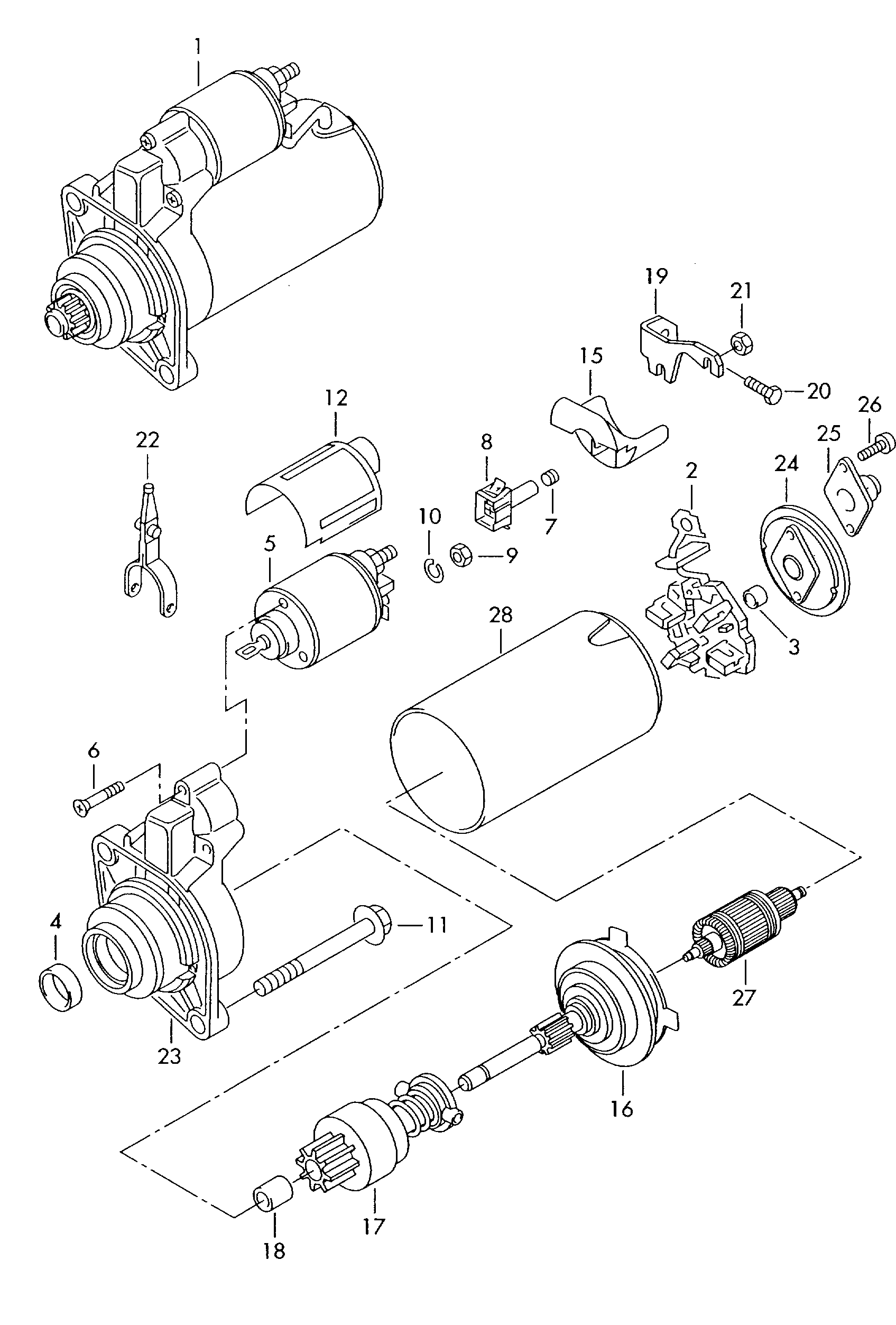 VW (SVW) 0AM911023B - Starter autozon.pro