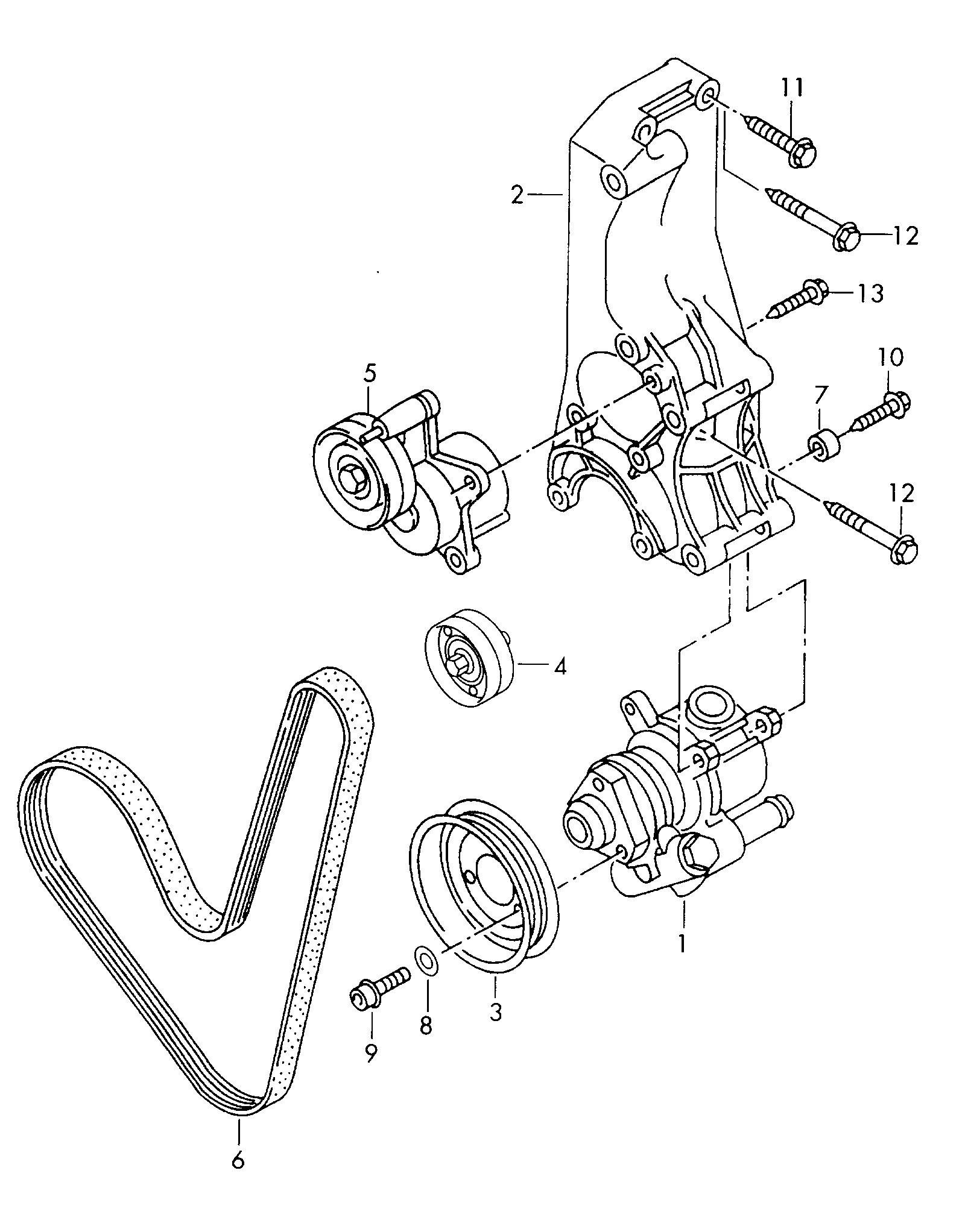 VW 030 145 299 F - Kit Cinghie Poly-V autozon.pro