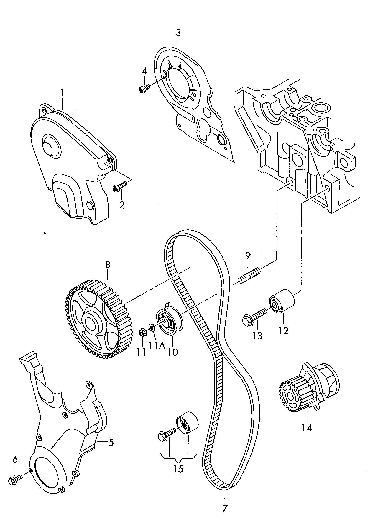 Seat 06B 109 244 - Galoppino / Guidacinghia, Cinghia dentata autozon.pro