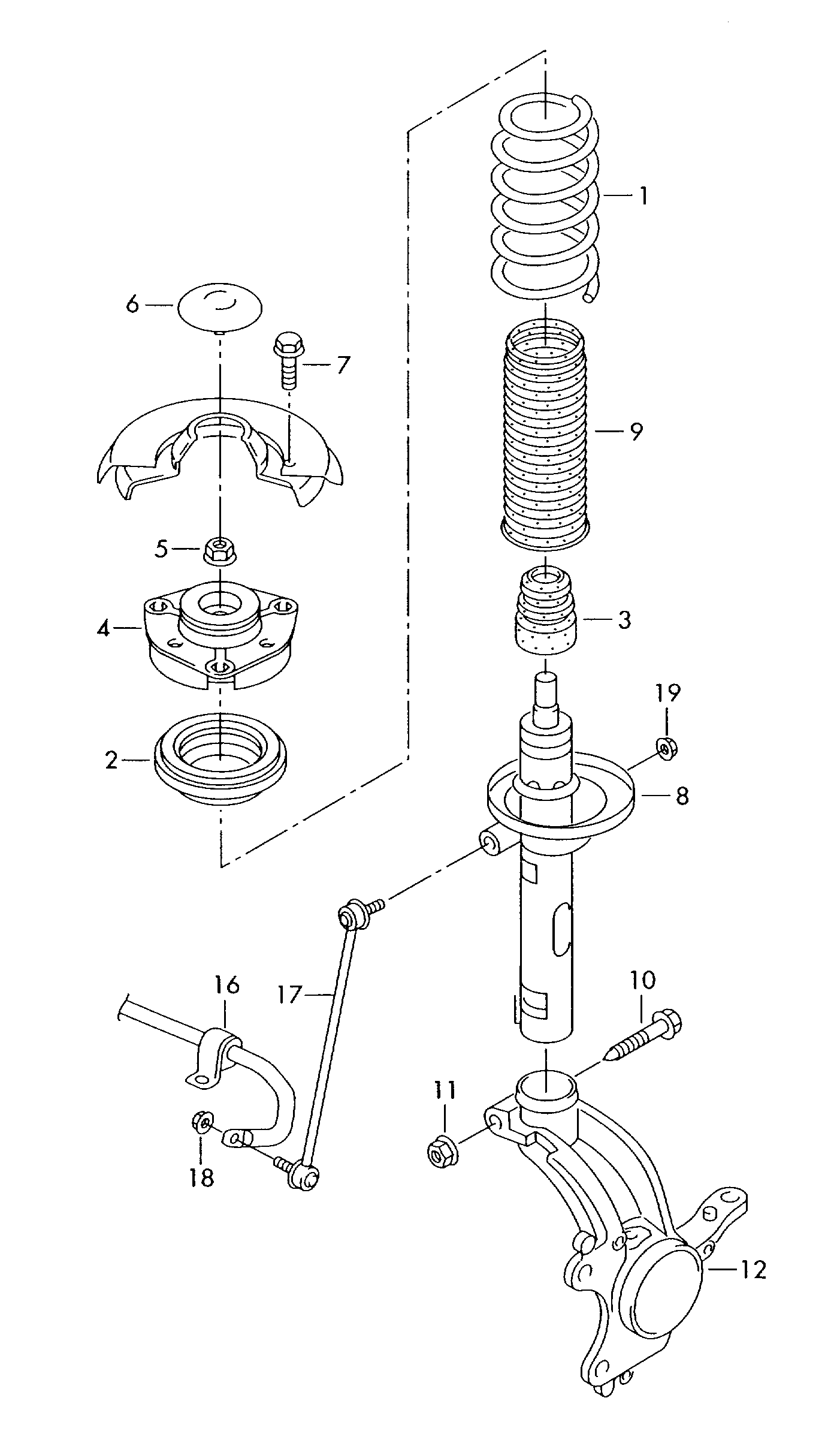 VAG 1K0 413 031 BE - Ammortizzatore autozon.pro