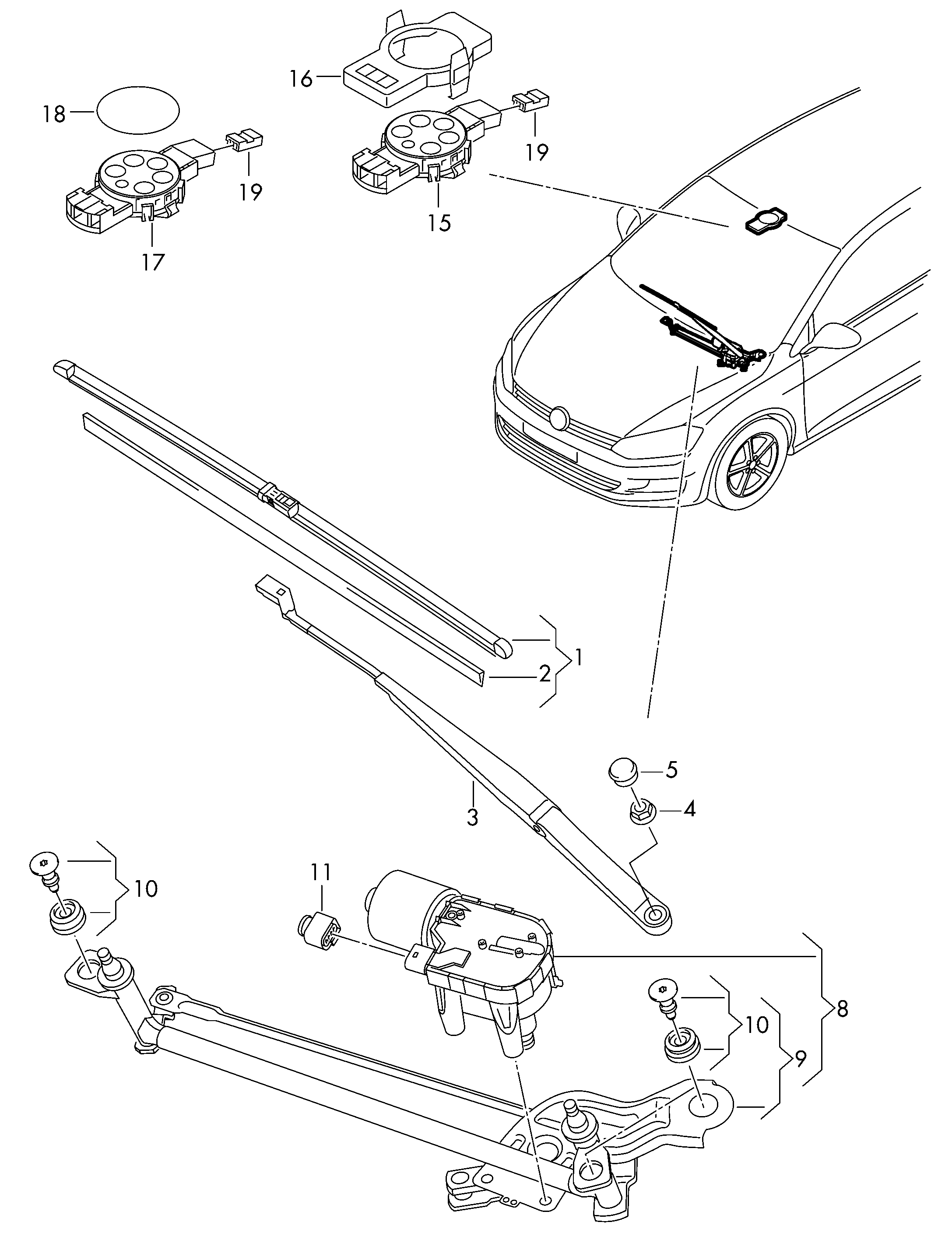 Skoda 5E1998001 - Spazzola tergi autozon.pro