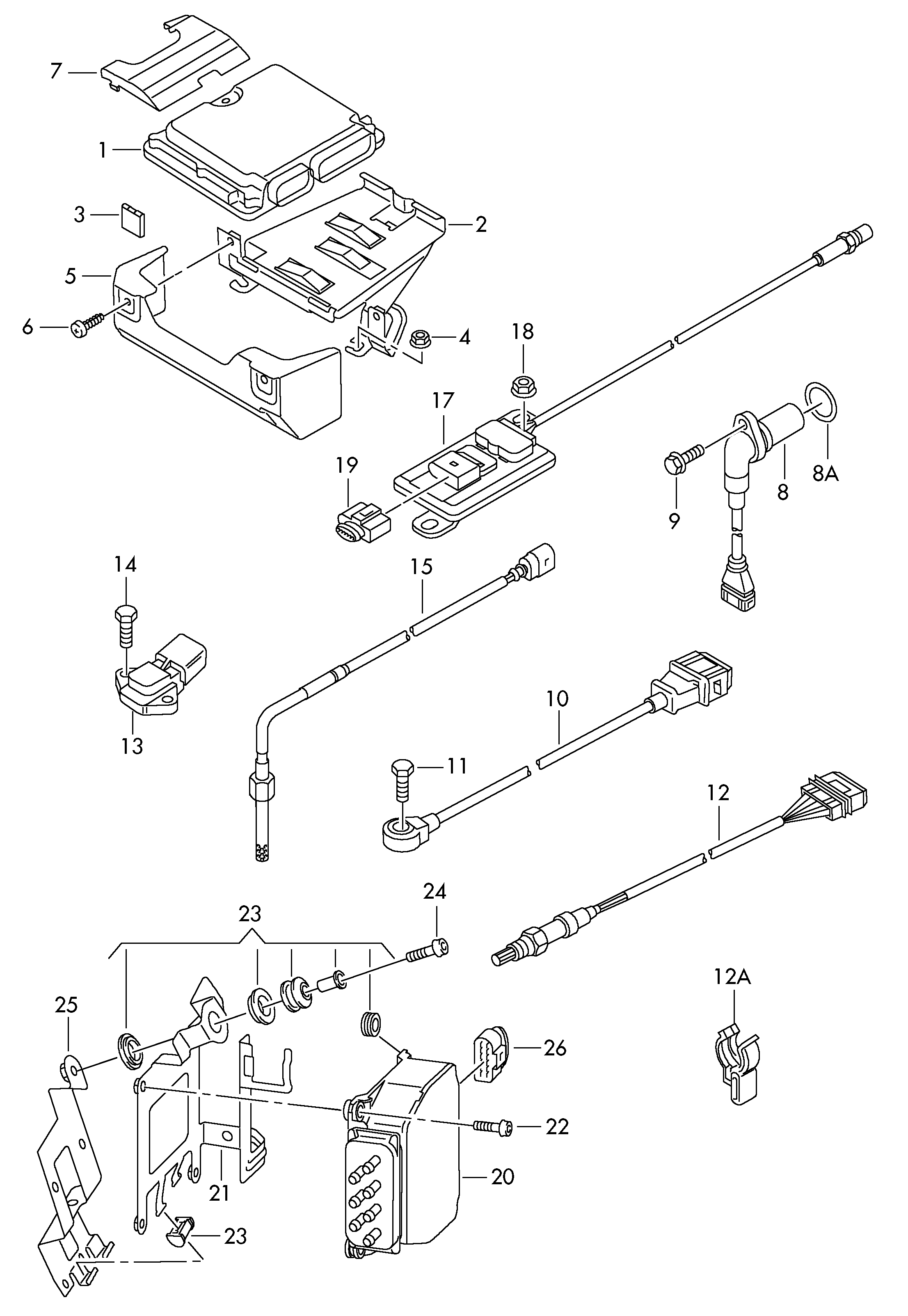 Skoda 03G 906 051 D - Sensore, Pressione collettore d'aspirazione autozon.pro