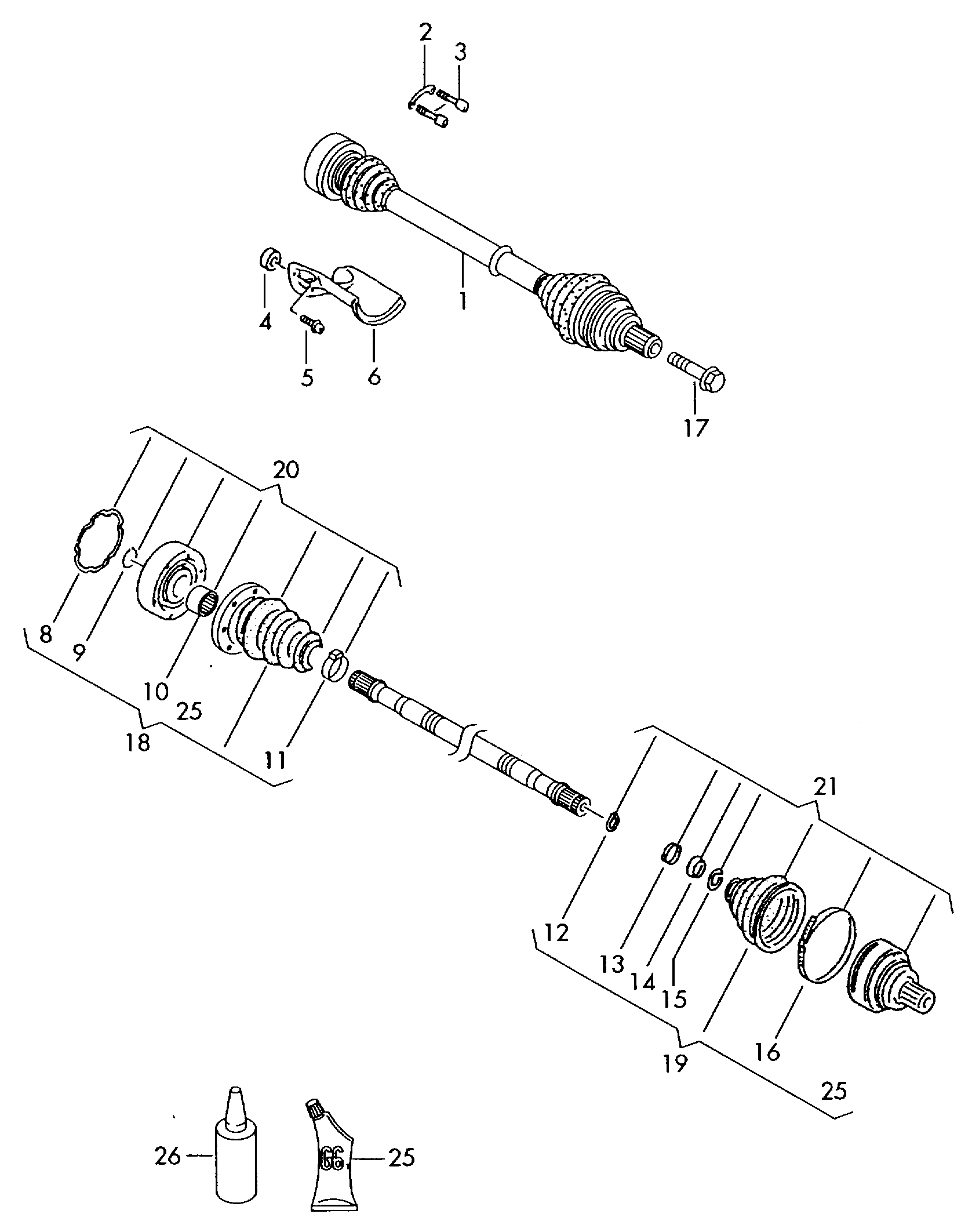 AUDI 1K0407271DR - Albero motore / Semiasse autozon.pro