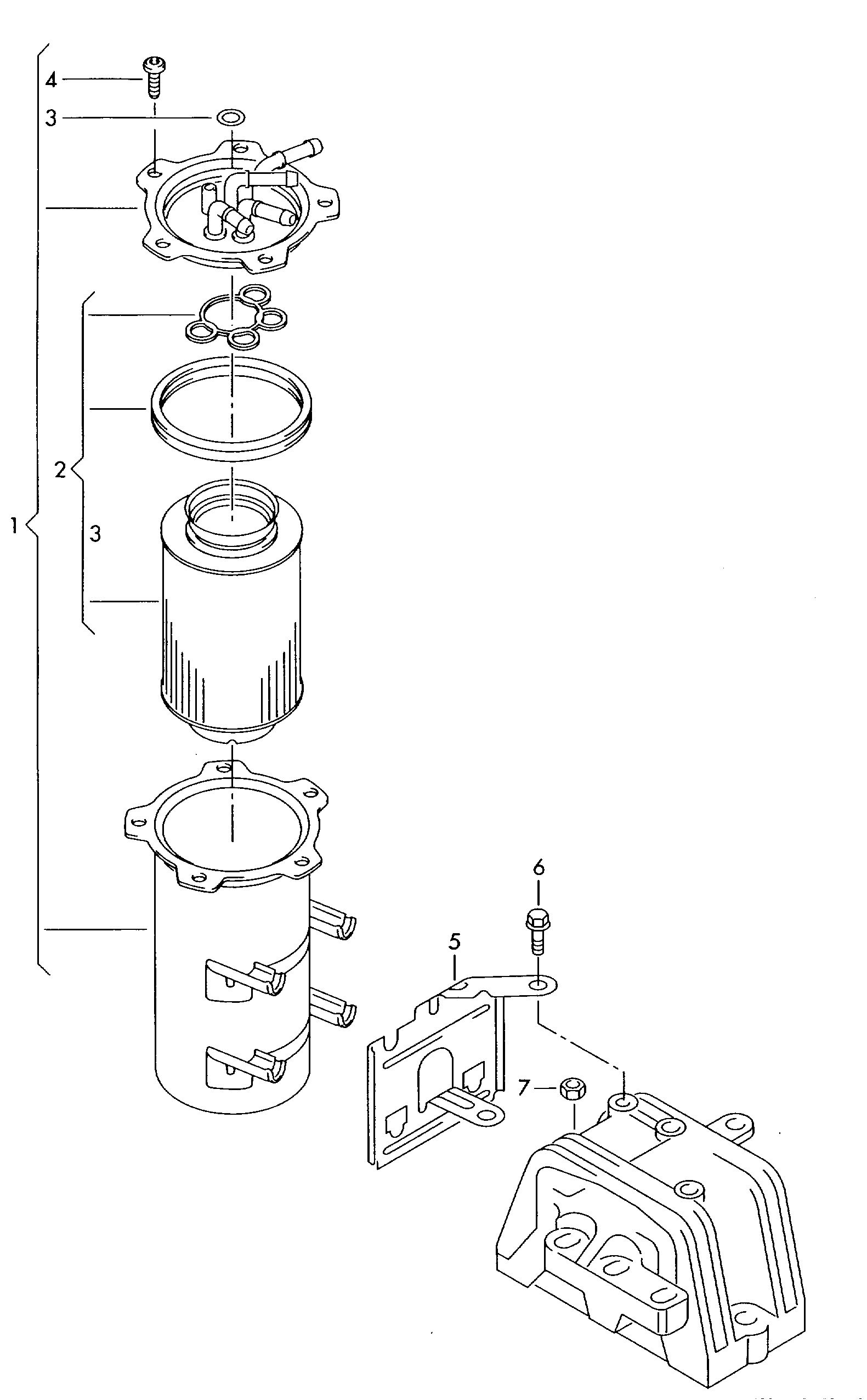 Skoda 3C0127400E - Filtro carburante autozon.pro