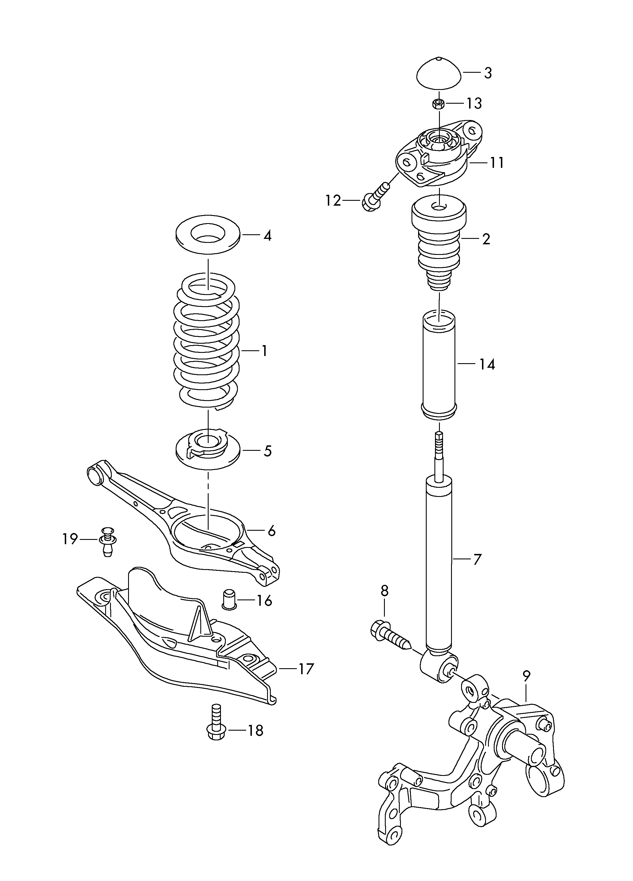 AUDI 3C0513049BF - Ammortizzatore autozon.pro