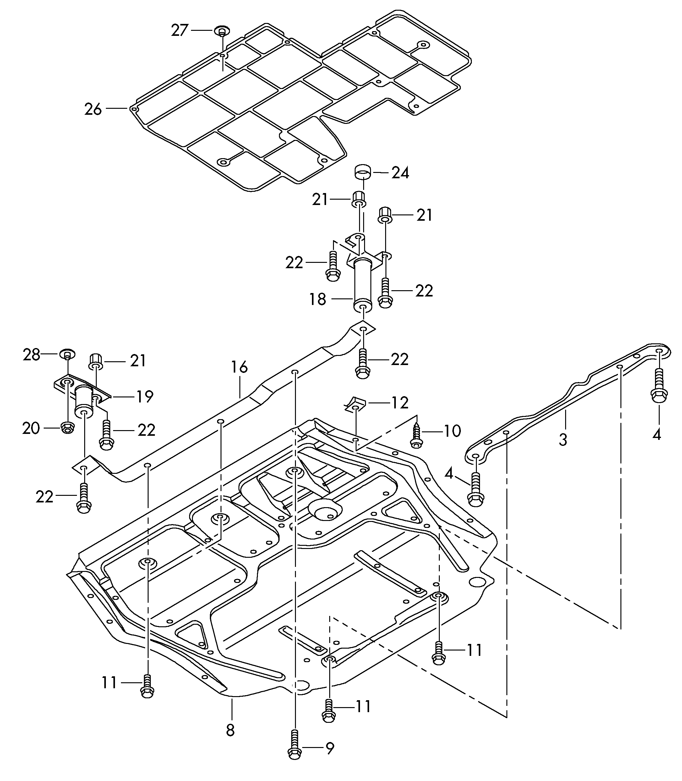 VAG 1K0018930J - Insonorizzazione vano motore autozon.pro