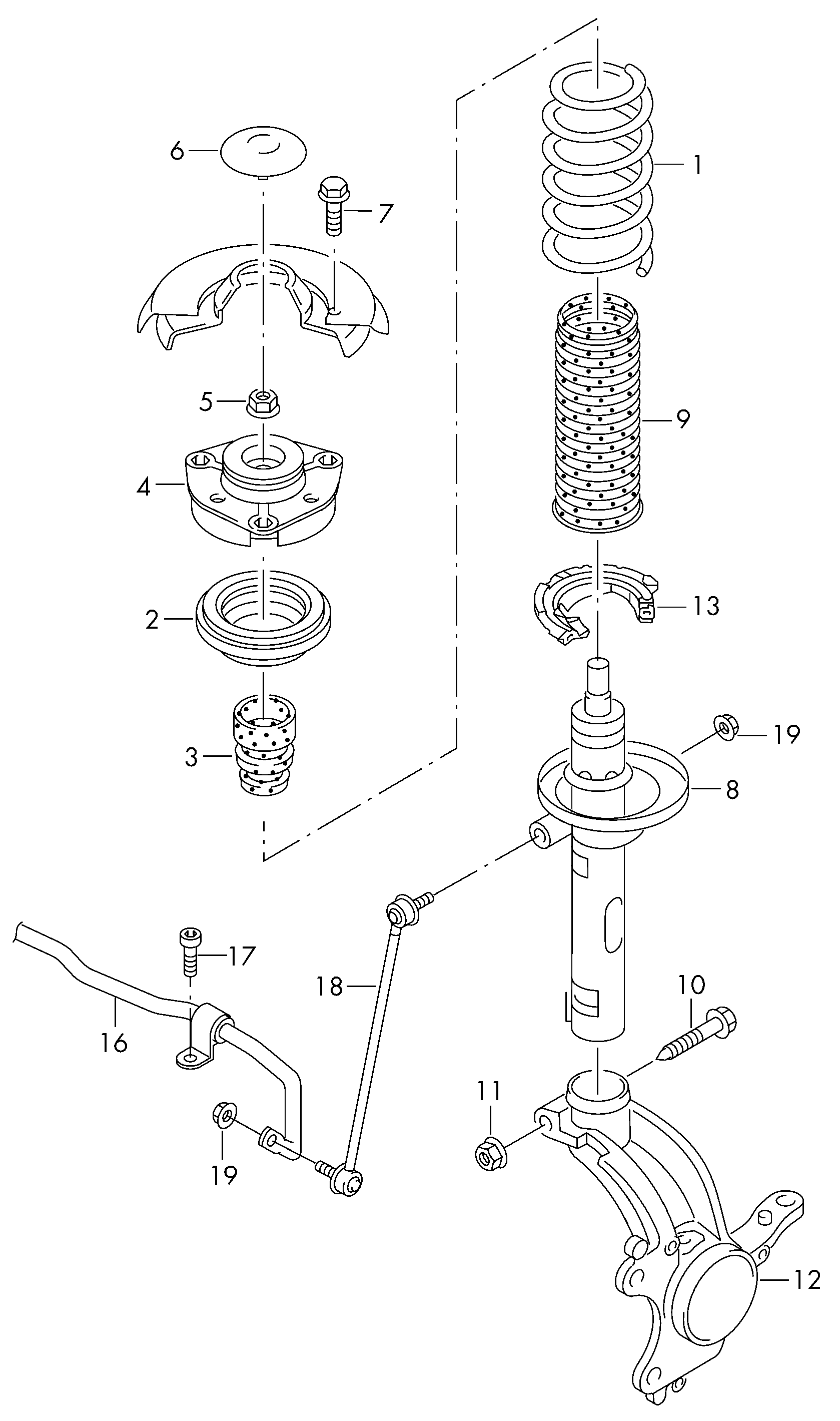 VW 5Q0 413 023GJ - Ammortizzatore autozon.pro