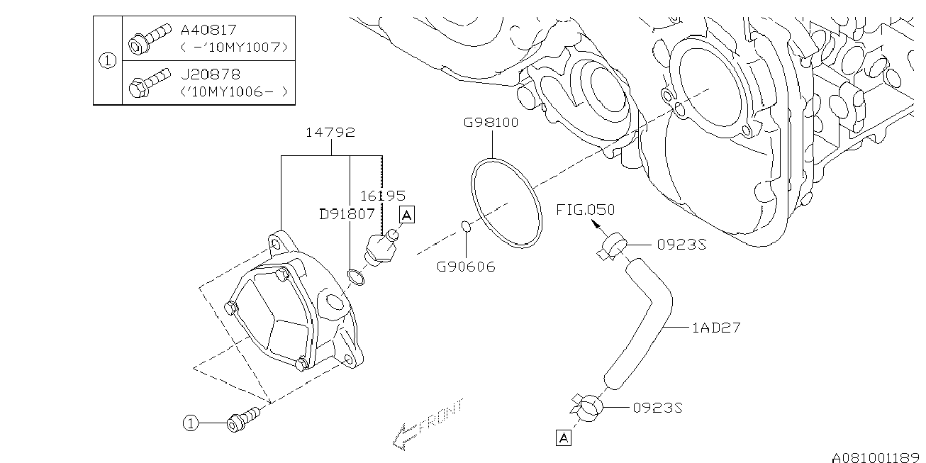 Subaru 803918070 - Anello di tenuta, vite di scarico olio autozon.pro