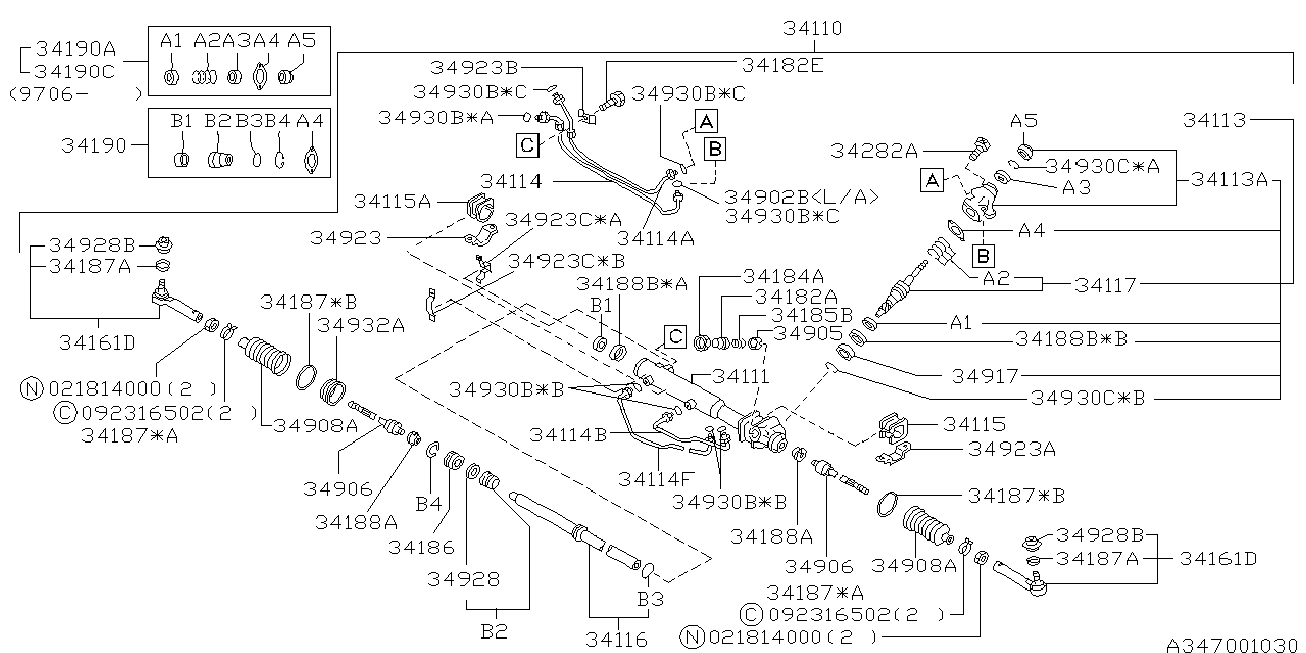 Subaru 31232-GA082 - Soffietto, Sterzo autozon.pro