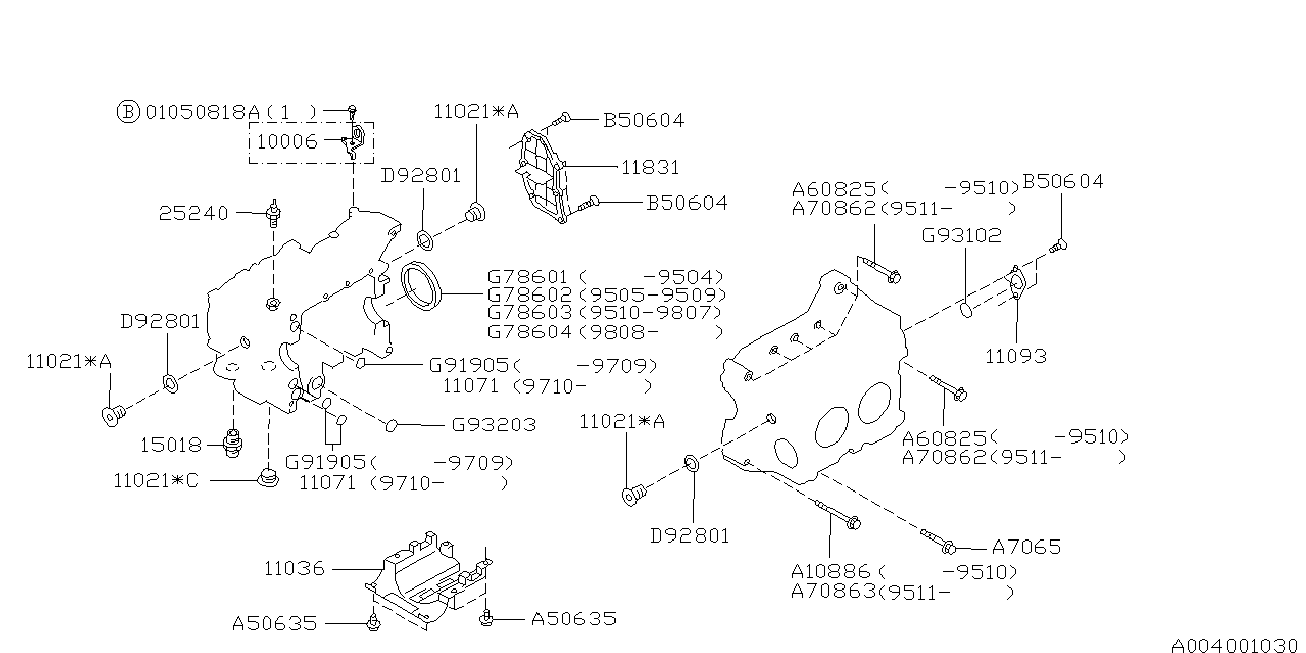 Subaru 25240-KA040 - Sensore, Pressione olio autozon.pro