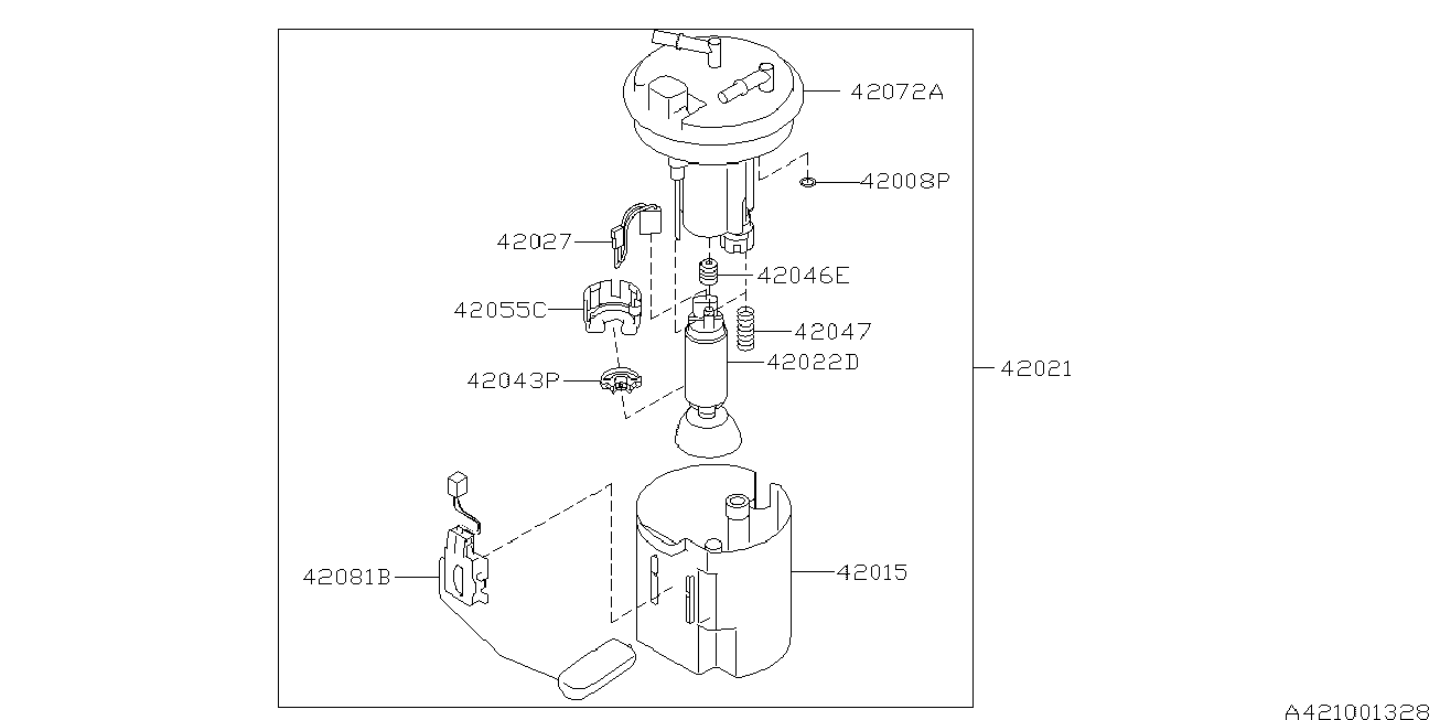 Subaru 42022-AJ100 - Pompa carburante autozon.pro