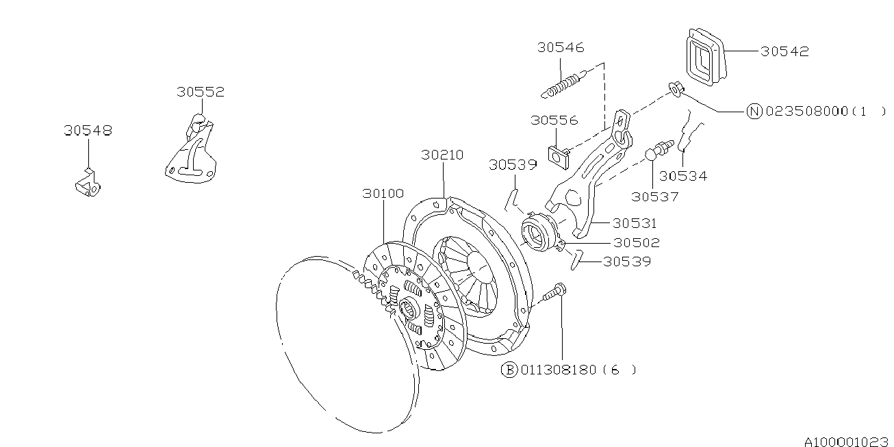 Subaru 30100-AA510 - Disco frizione autozon.pro