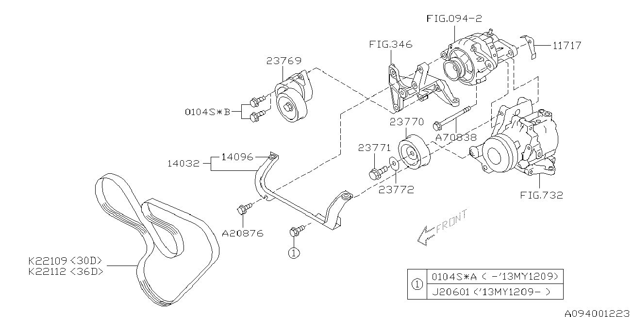 Subaru 80922 1120 - Cinghia Poly-V autozon.pro