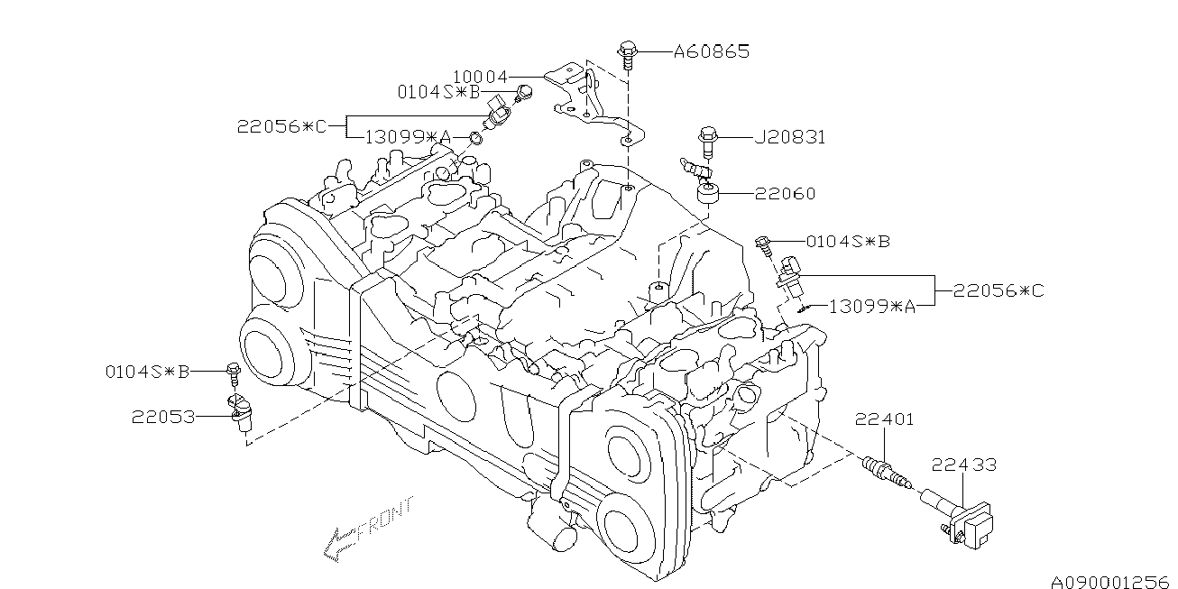 Subaru 22401AA750 - Candela accensione autozon.pro