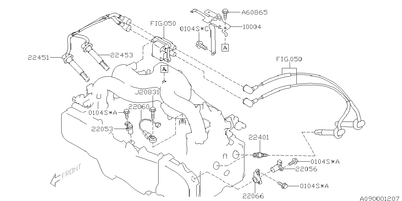 Subaru 22401-AA650 - Candela accensione autozon.pro