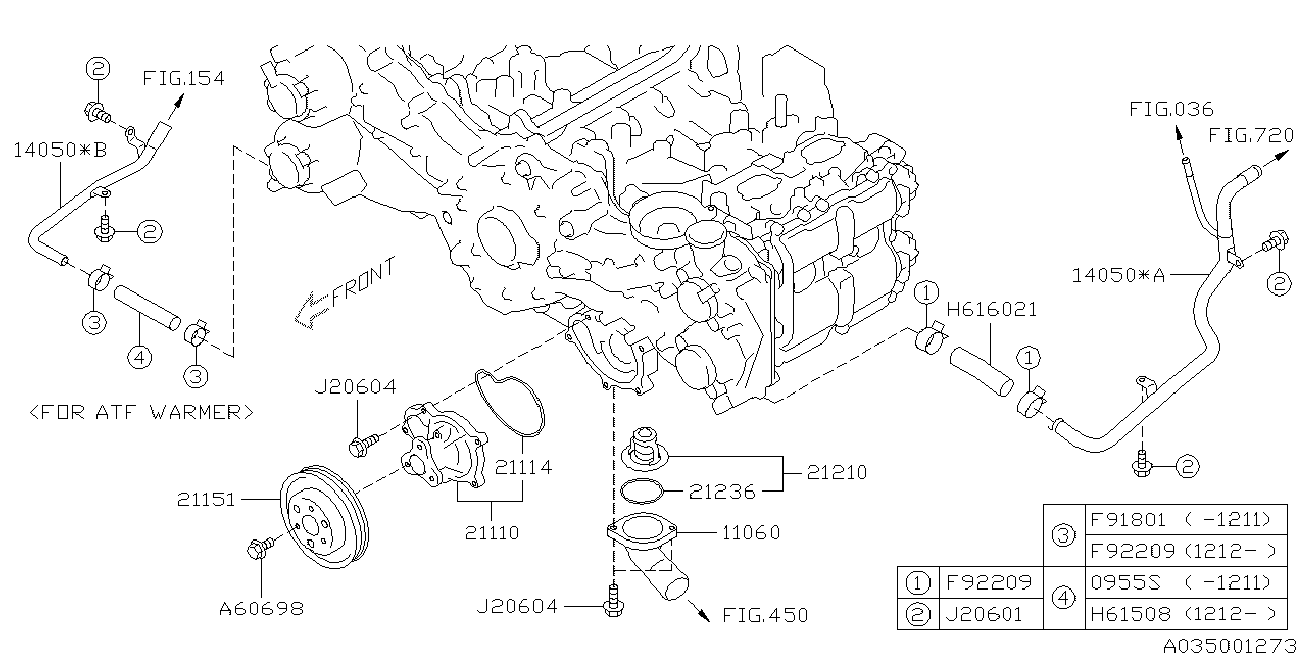 Subaru 21210-AA210 - Termostato, Refrigerante autozon.pro