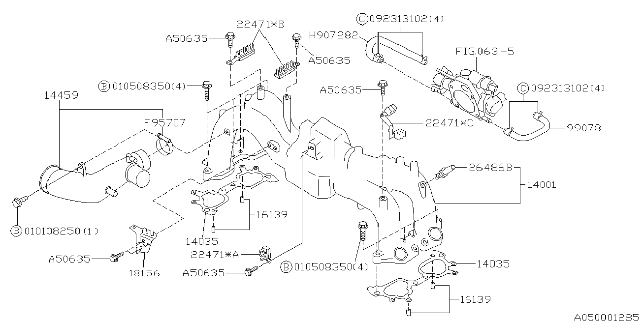 Subaru 010108250 - Rondella elastica, Impianto gas scarico autozon.pro