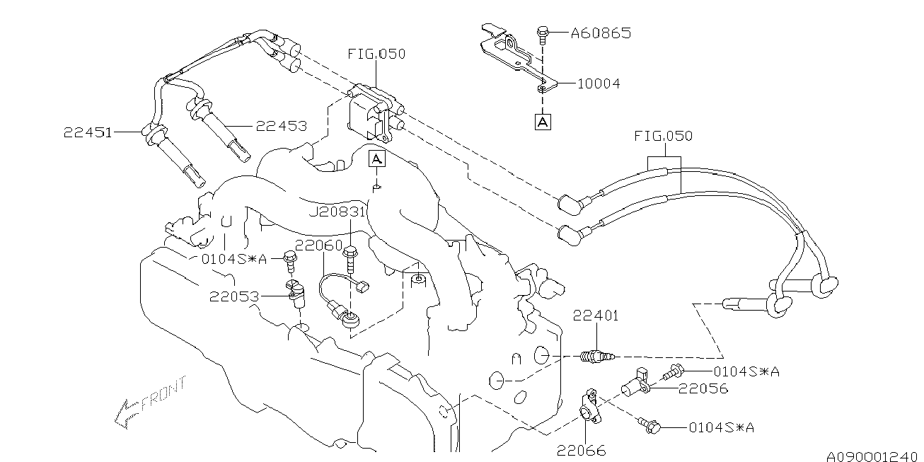 Subaru 22401AA570 - Candela accensione autozon.pro