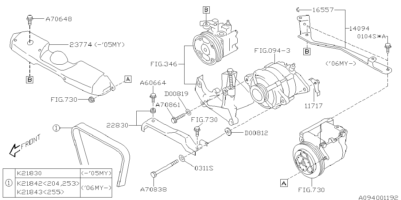 Subaru 80921-8300 - Cinghia Poly-V autozon.pro