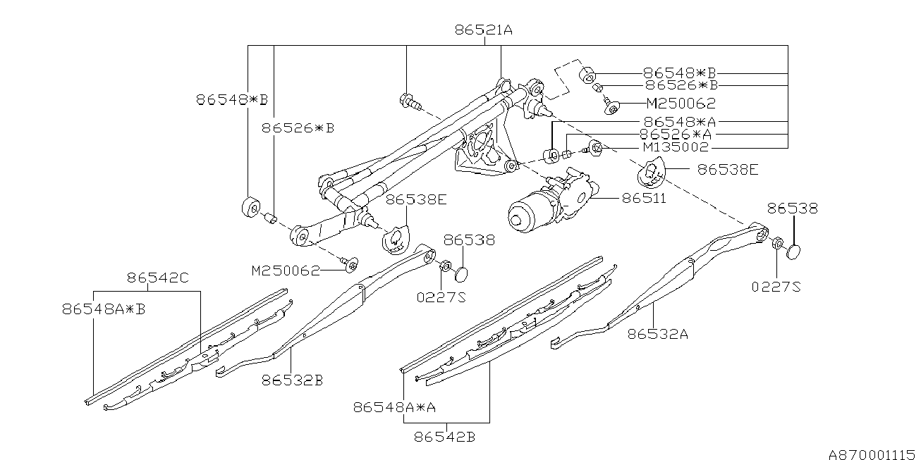 Subaru 86542FE010 - Spazzola tergi autozon.pro