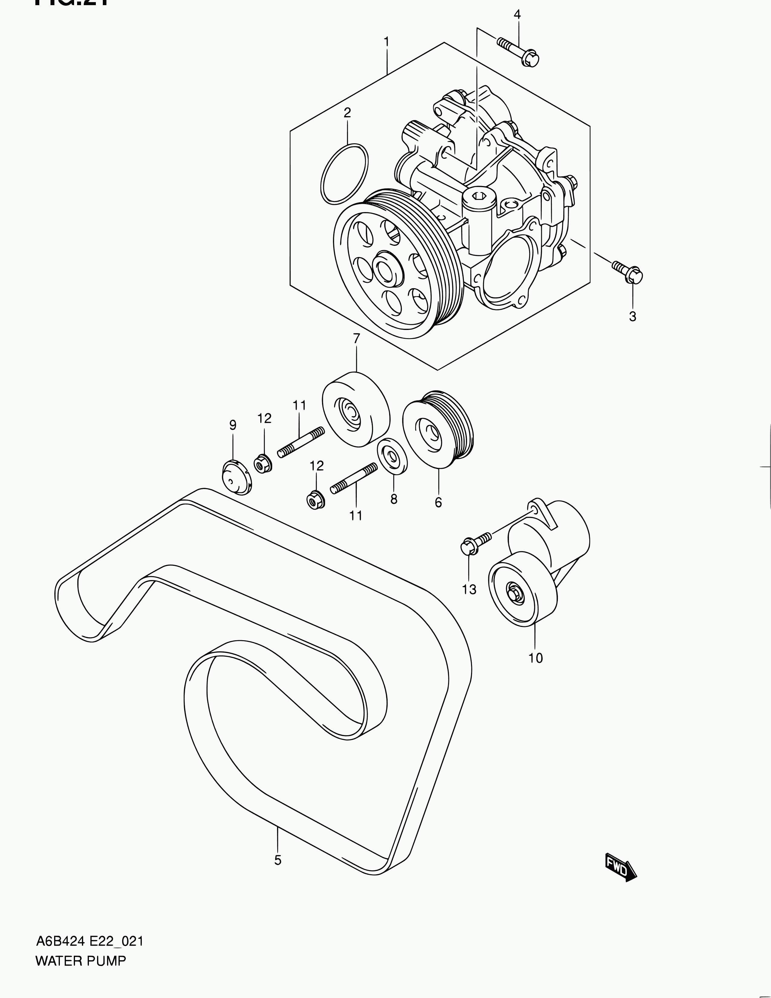 Suzuki 17521-57L01 - Cinghia Poly-V autozon.pro