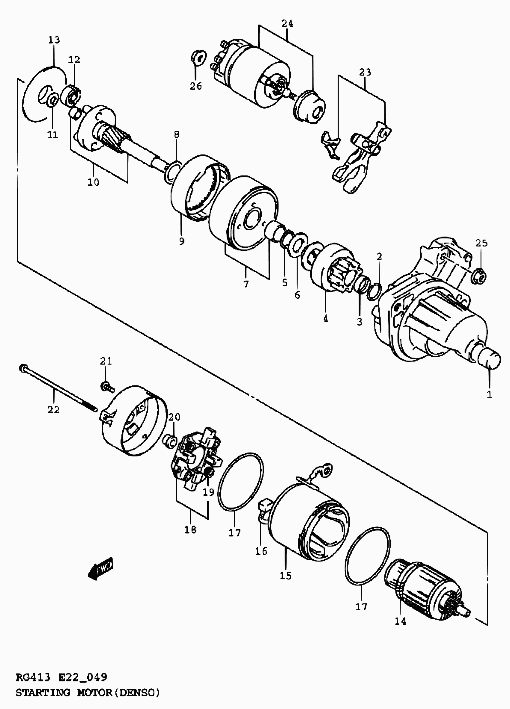 Suzuki 31100-80G00 - Motorino d'avviamento autozon.pro