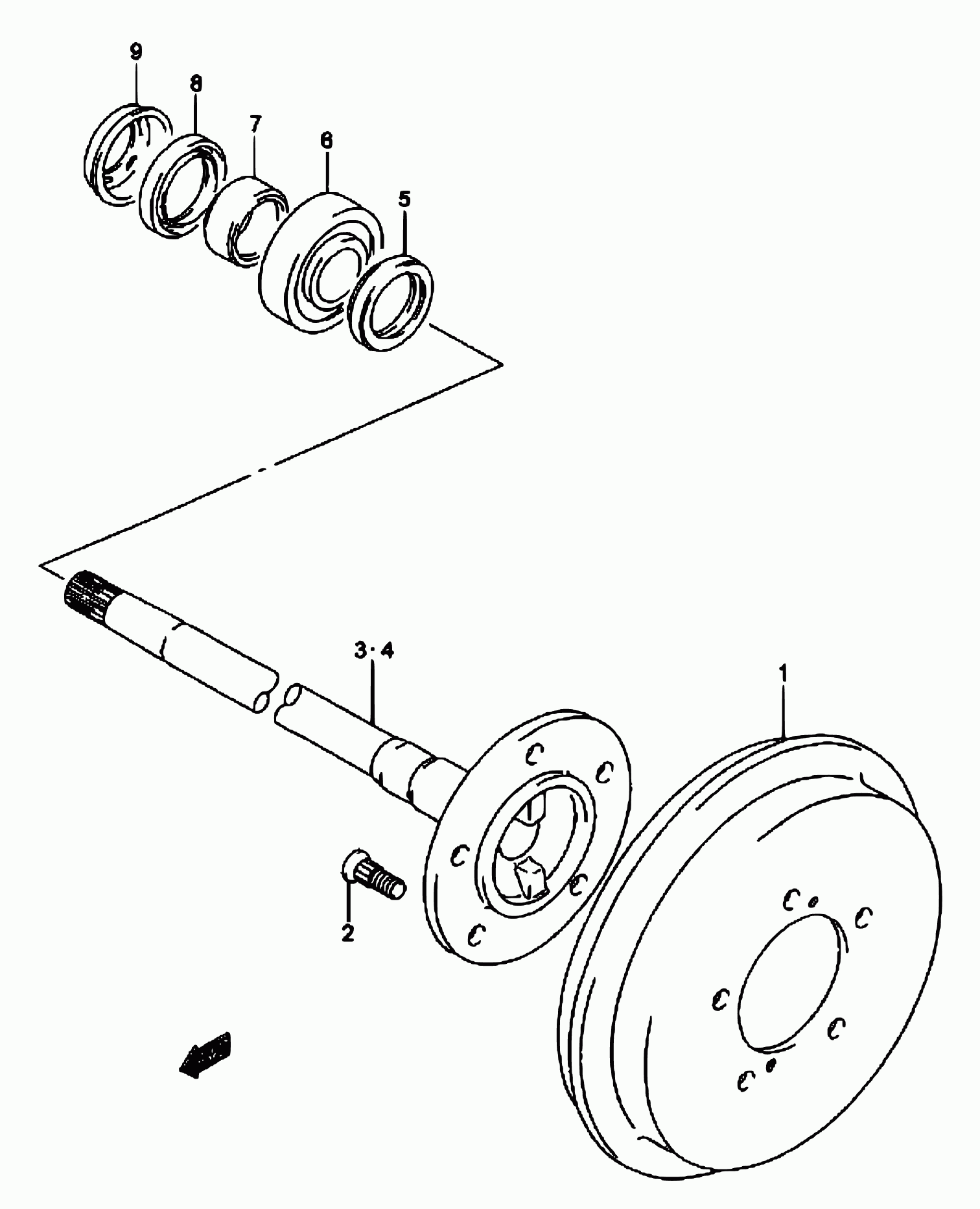 Suzuki 09284-45001 - Kit cuscinetto ruota autozon.pro