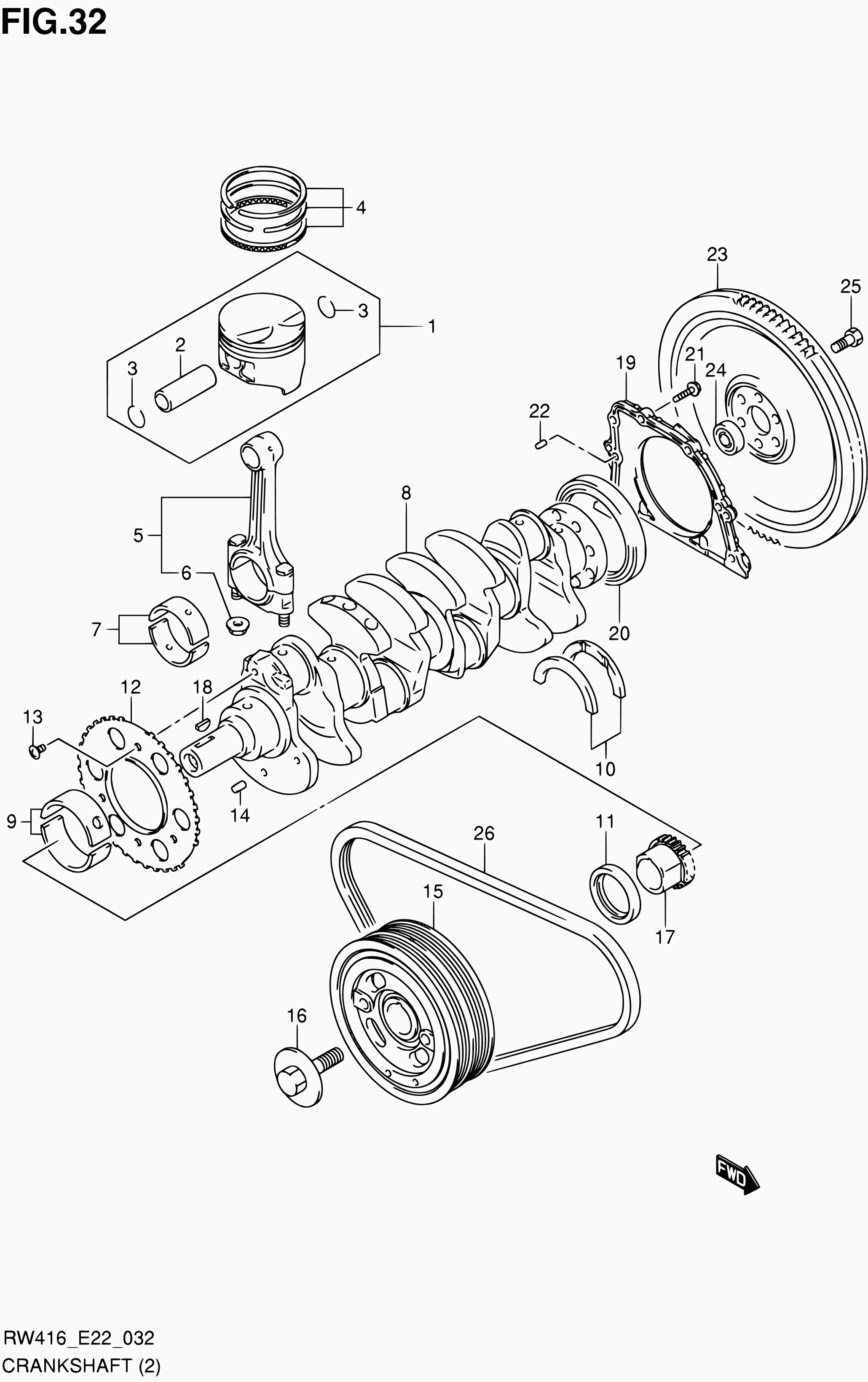 Suzuki 17521-64J00 - Cinghia Poly-V autozon.pro