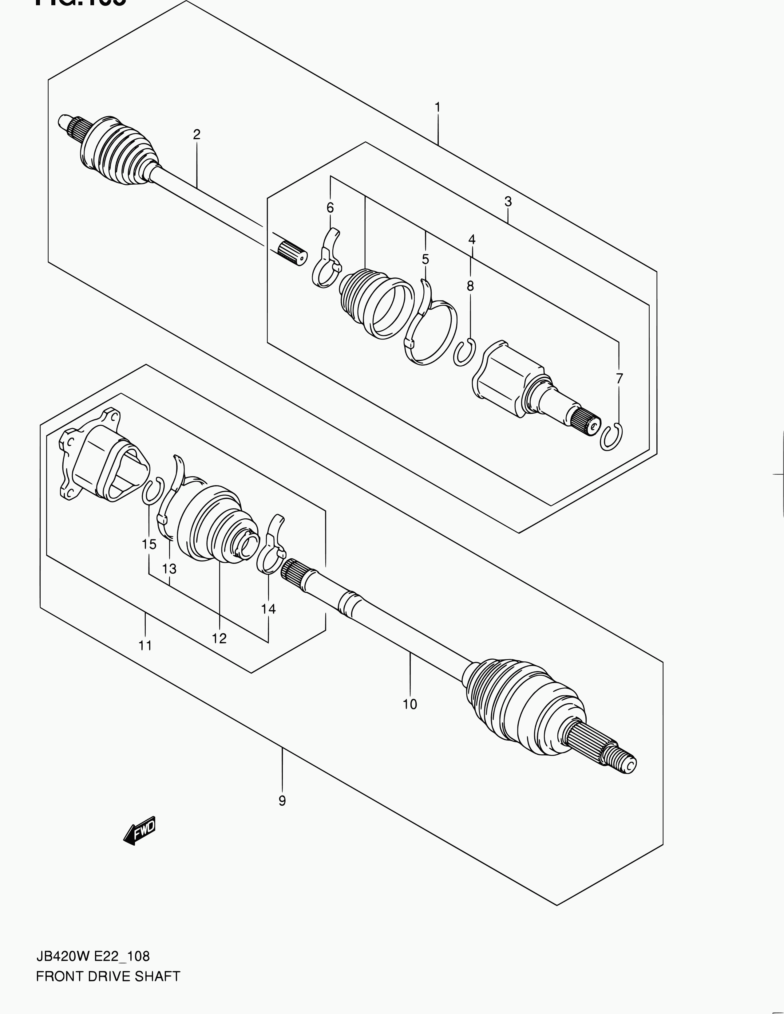 Suzuki 44117-65J00 - Kit giunti, Semiasse autozon.pro