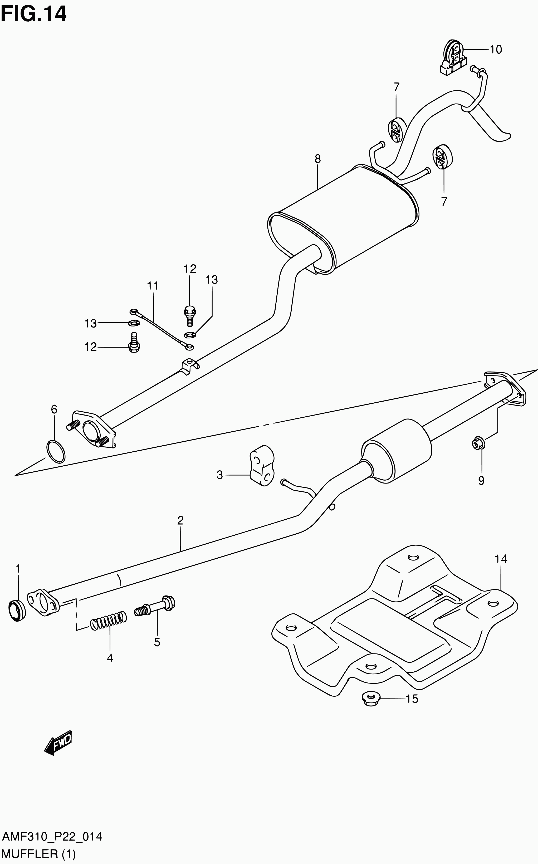 Suzuki 14281-80JA0 - Bronzina cuscinetto, Barra stabilizzatrice autozon.pro